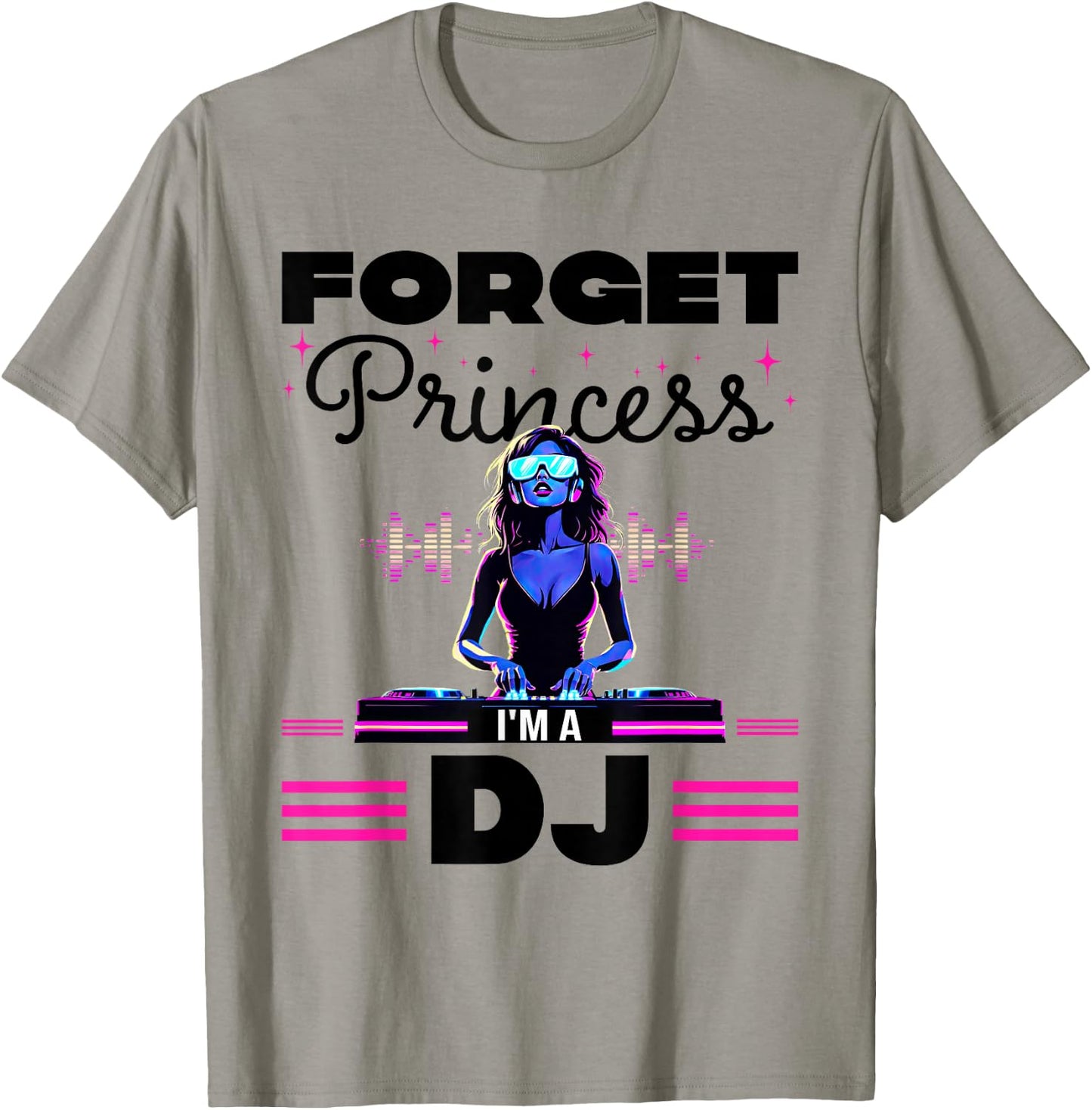 Oublie La Princesse Humour DJ Women's Rave , grey, S T-Shirt - T-Shirt | Sand