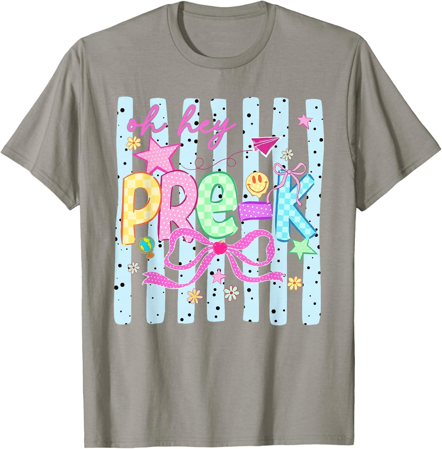 Back to School Oh Hey Preschool PreK Teachers Women Kids T-Shirt - T-Shirt | Sand