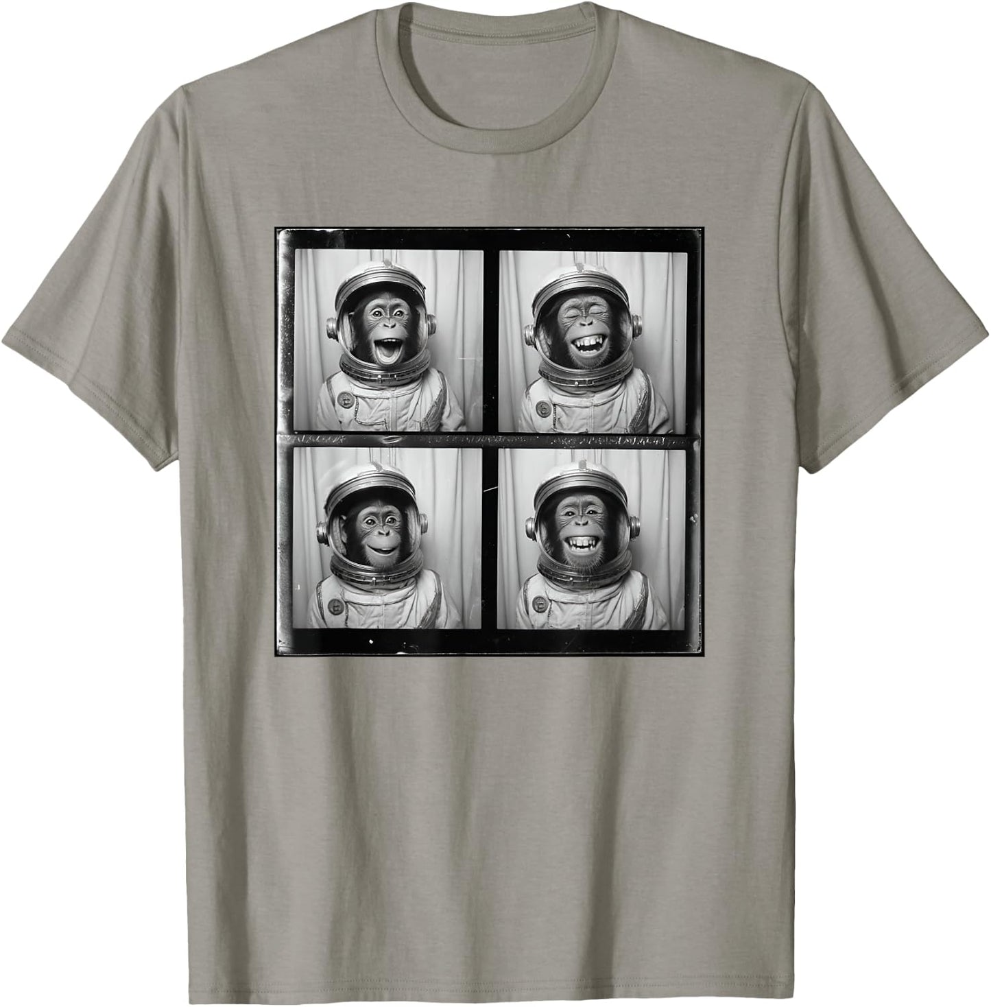 Monkey Chimp Astronaut Spacesuit T-Shirt - T-Shirt | Sand