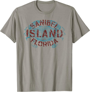 JCombs: Sanibel Island, FL, Blue Crab (Distressed) T-Shirt - T-Shirt | Sand