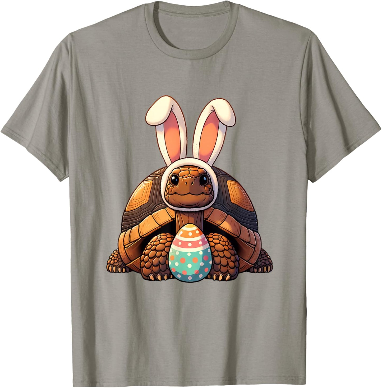 Happy Easter Tortoise Lovers Egg Eggs Bunny Rabbit Funny T-Shirt - T-Shirt | Sand