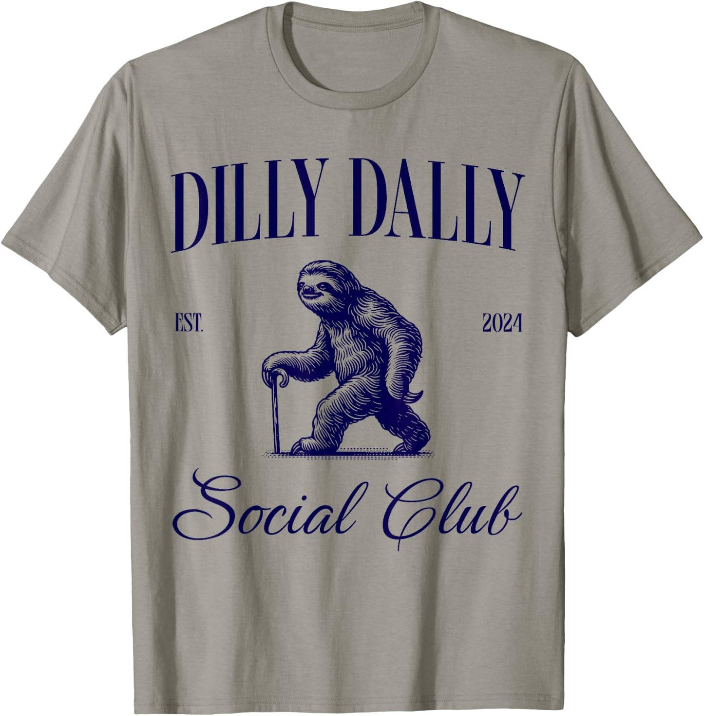 Dilly Dally Social Club Sloth T-Shirt - T-Shirt | Sand