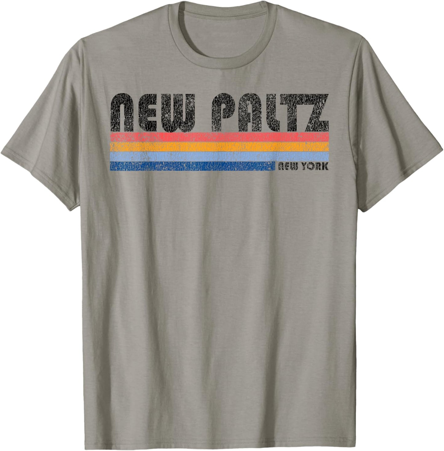 Vintage 1980s Style New Paltz New York T-Shirt - T-Shirt | Sand