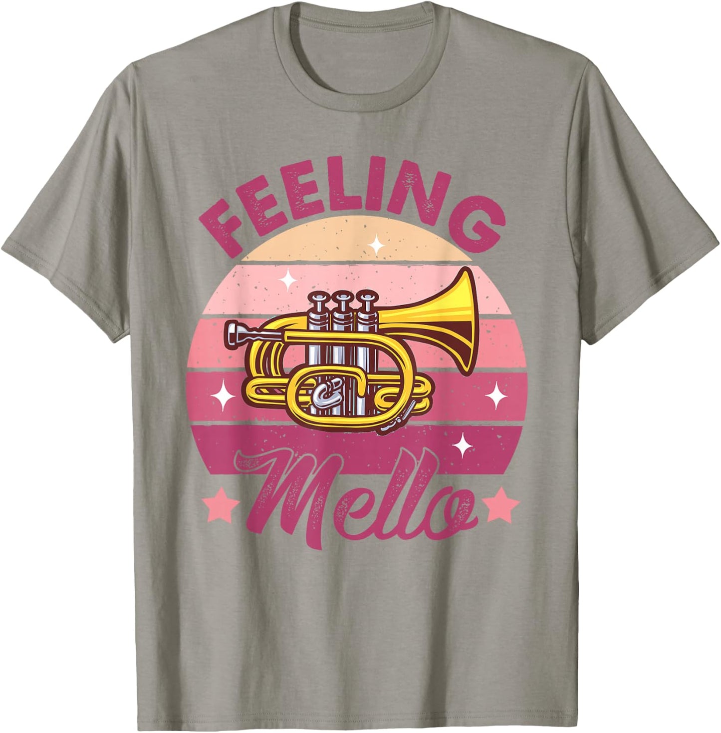 Mellophone Player Musician Marching Band Retro Feeling Mello T-Shirt - T-Shirt | Sand
