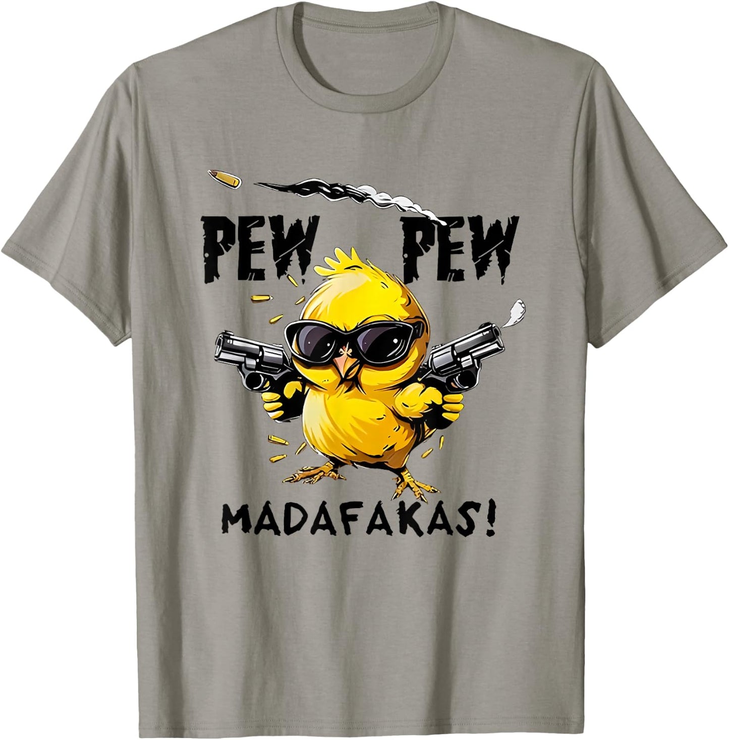 pew pew madafakas , white, S T-Shirt - T-Shirt | Sand