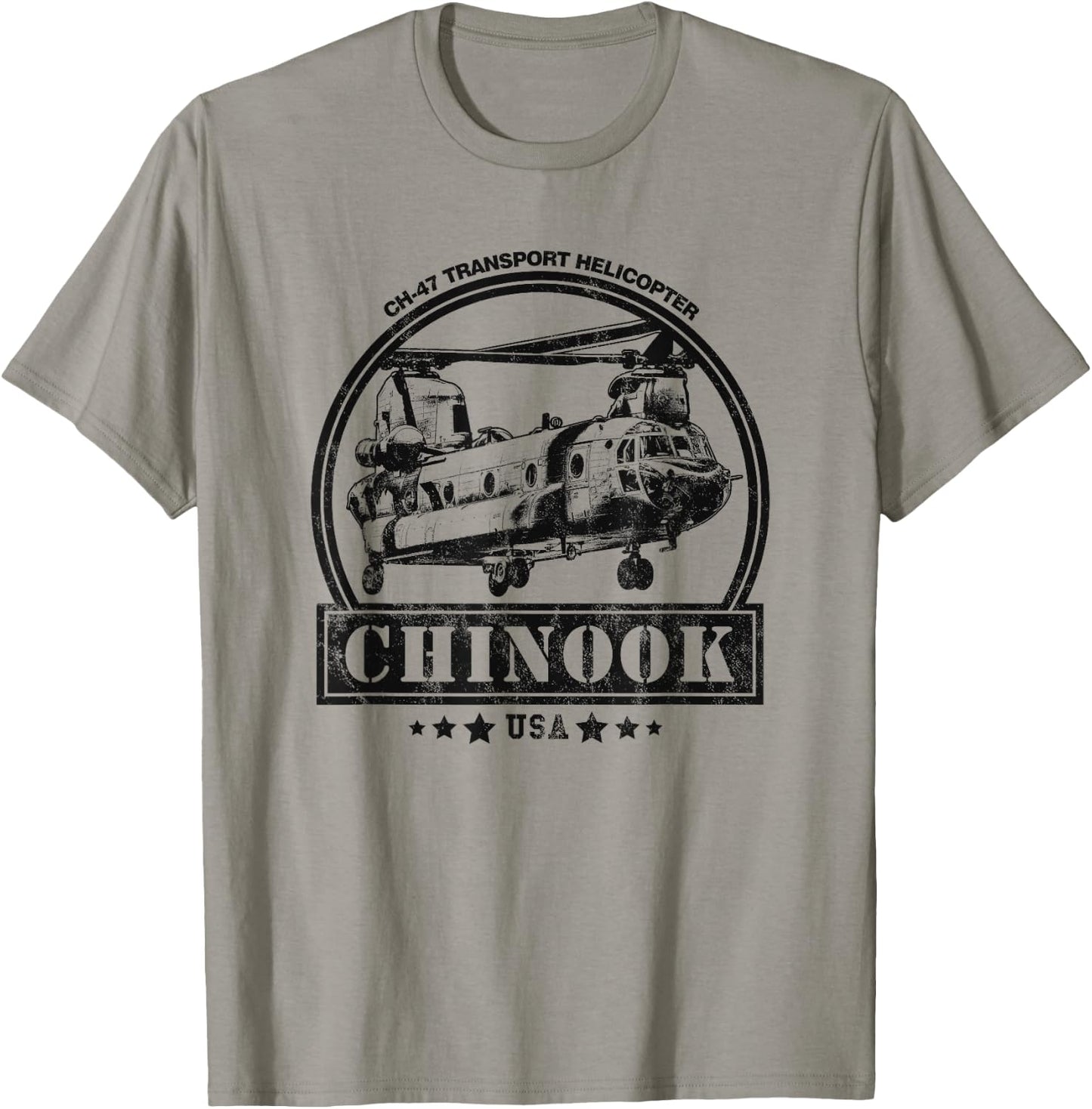CH-47 Chinook Helicopter T-Shirt - T-Shirt | Sand