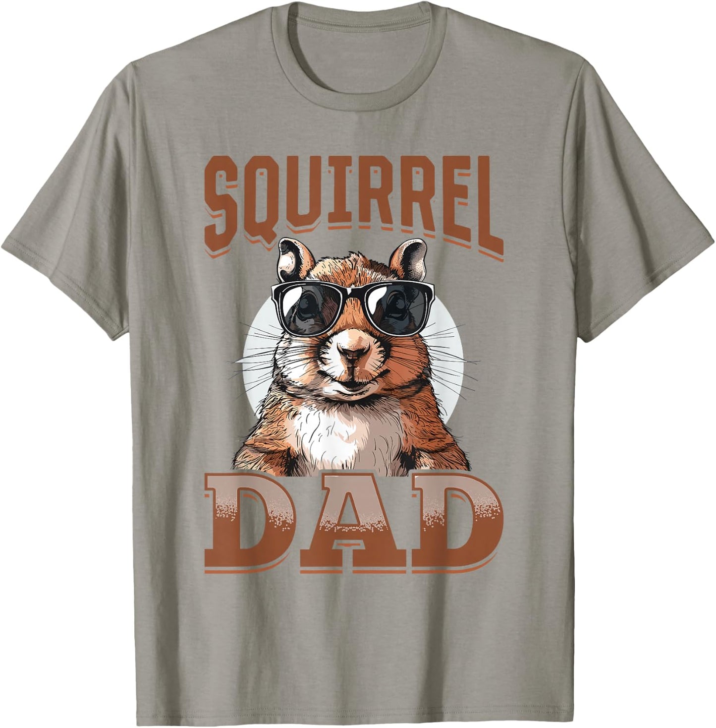 Funny Squirrel Animal Squirrel Dad T-Shirt - T-Shirt | Sand