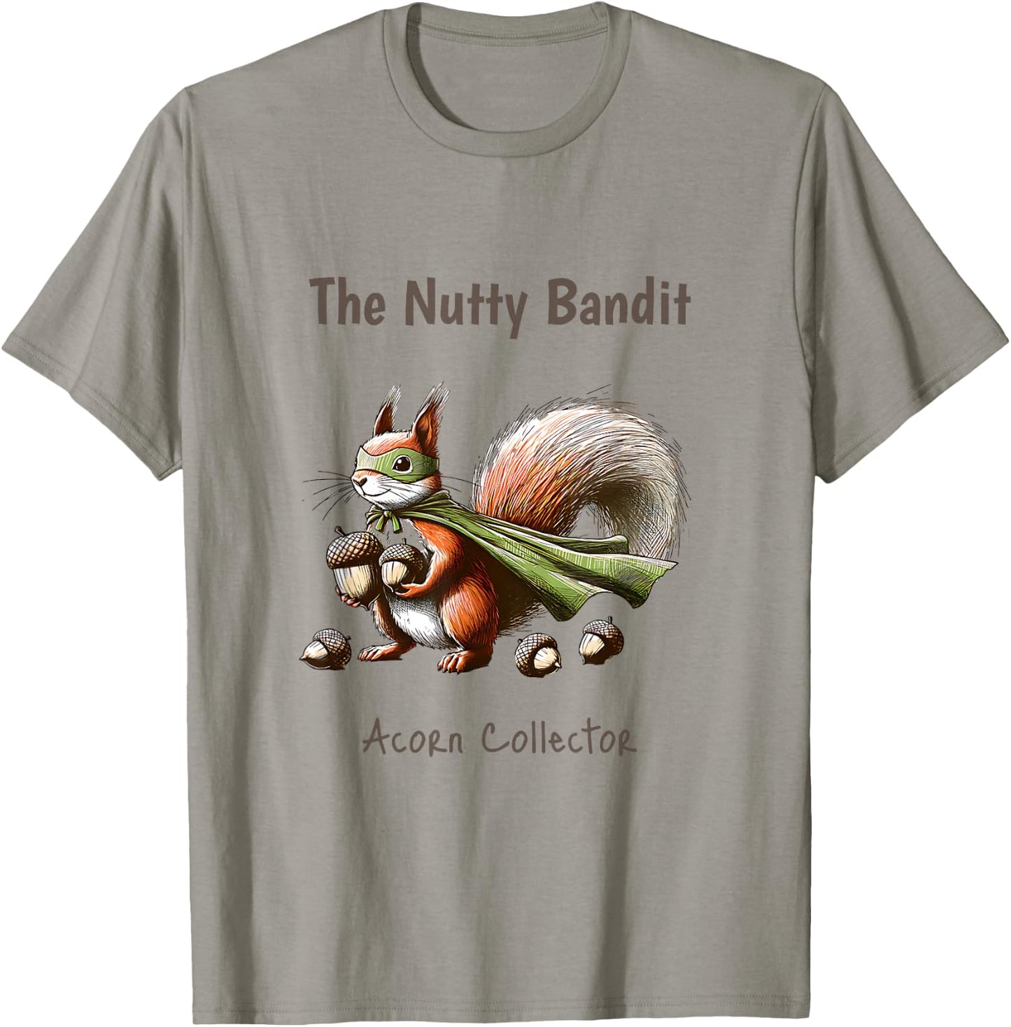 Funny Squirrel Cute Woodland Creatures Kids Women Men Animal T-Shirt - T-Shirt | Sand