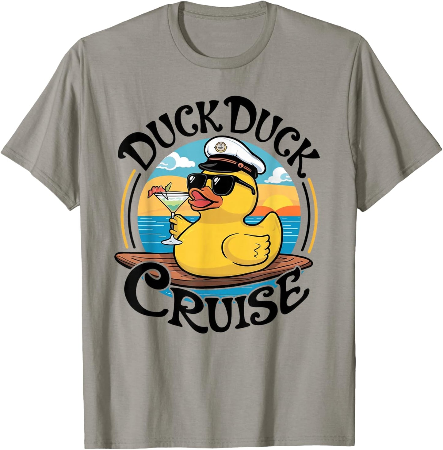 Duck Duck Cruise Funny Family Cruising, Girls Gone Cruising T-Shirt - T-Shirt | Sand