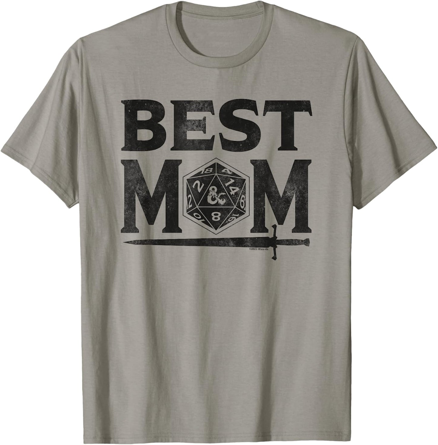 Dungeons & Dragons Mother's Day Best Mom D20 Light T-Shirt - T-Shirt | Sand