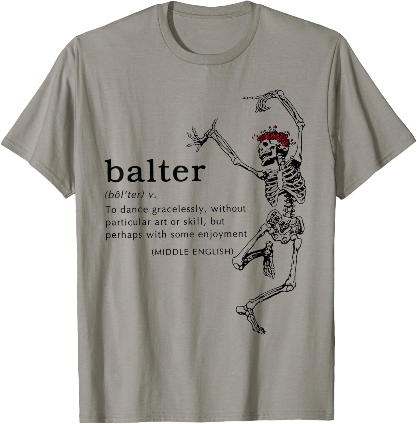 Balter Definition Skeleton Dancing T-Shirt - T-Shirt | Sand