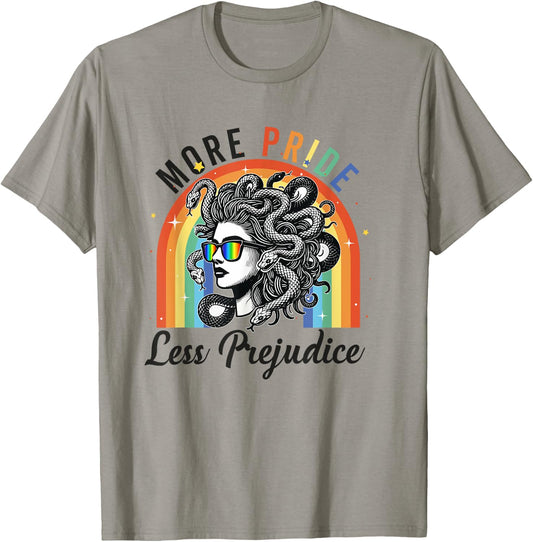 More Pride Less Prejudice LGBT Pride Month T-Shirt - T-Shirt | Sand