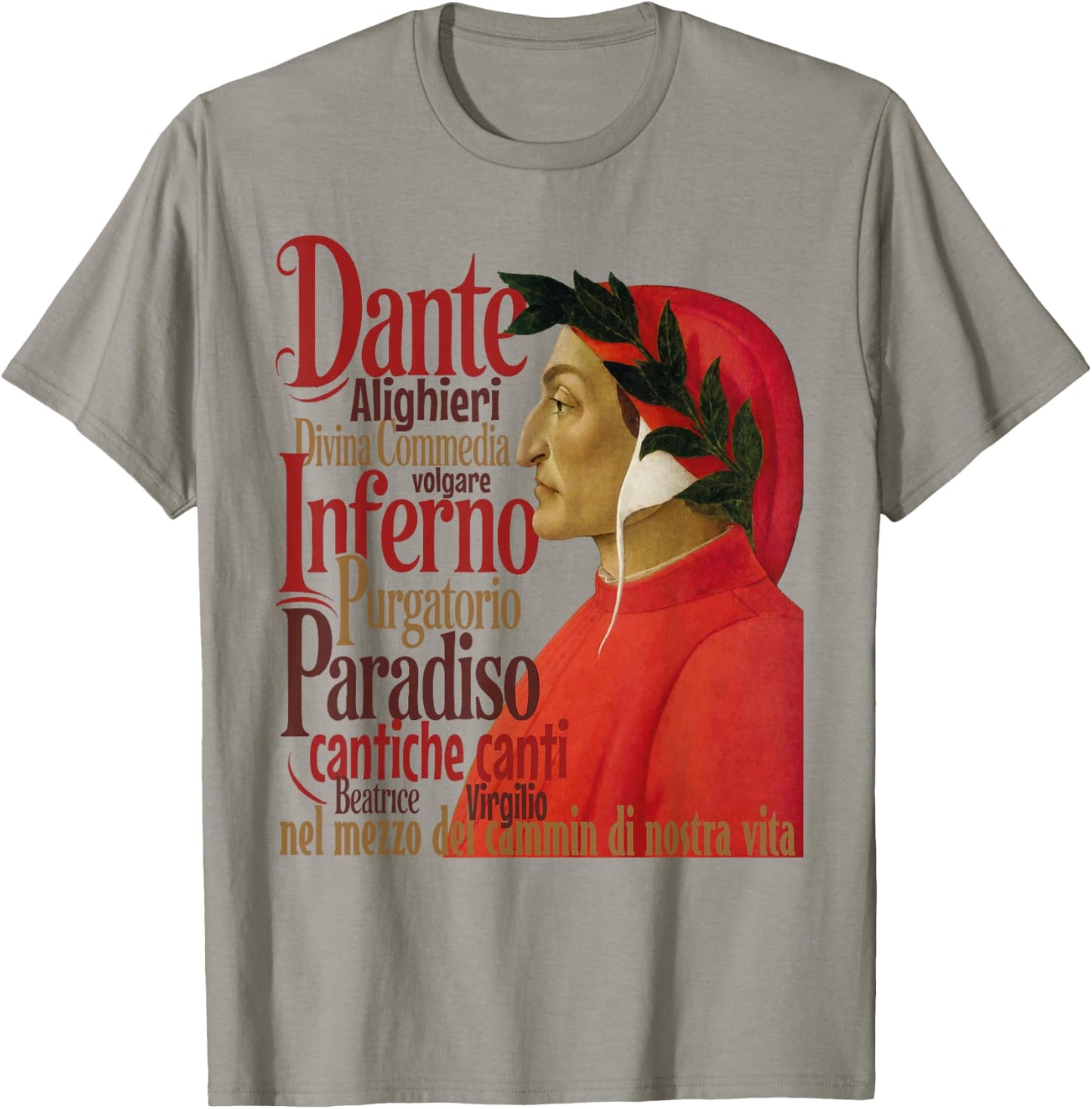 Dante Alighieri de Sandro Botticelli la Divine Comédie T-Shirt - T-Shirt | Sand