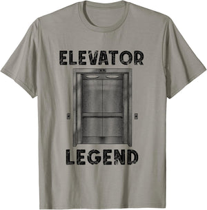 Elevator Legend Elevator Mechanic Engineer Elevator Lover T-Shirt - T-Shirt | Sand