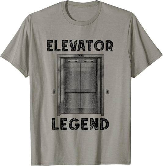 Elevator Legend Elevator Mechanic Engineer Elevator Lover T-Shirt - T-Shirt | Sand