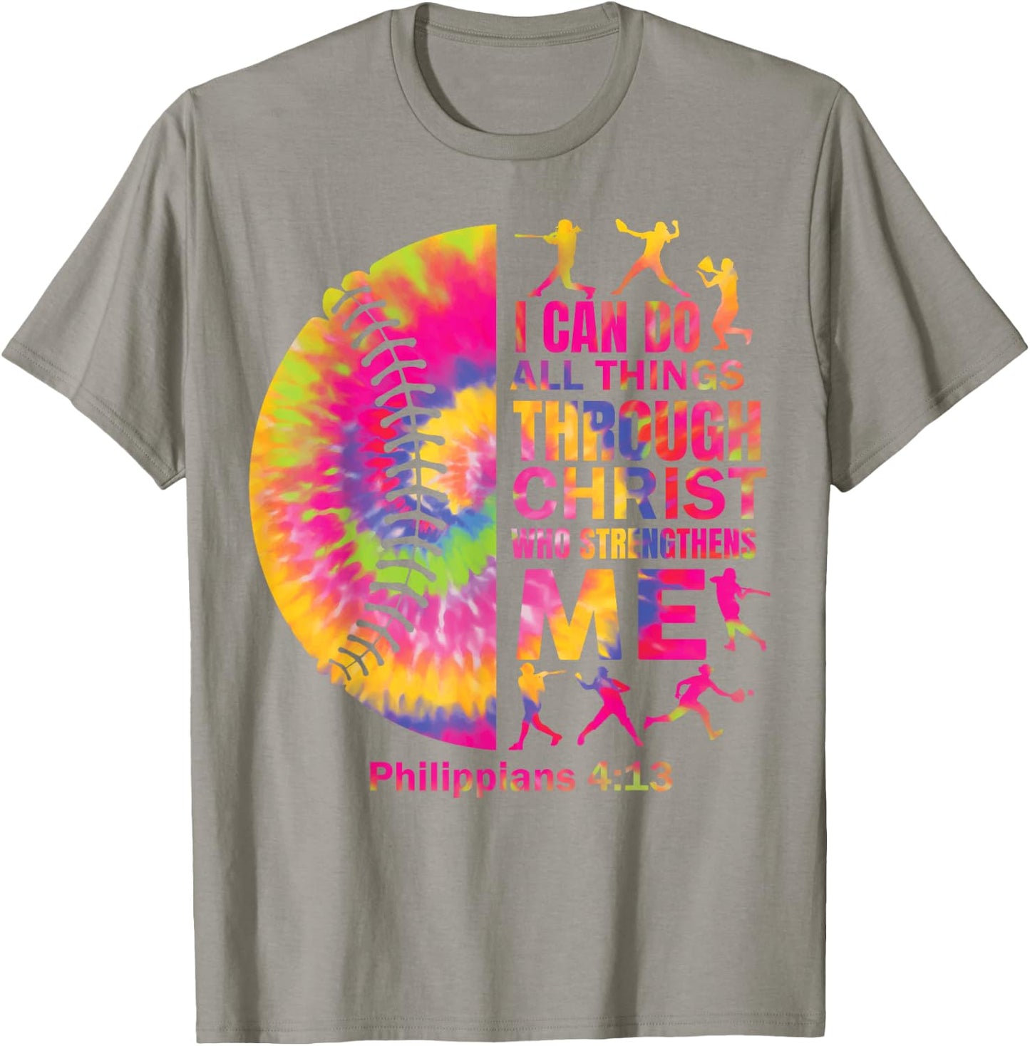 Baseball t Shirt Women Girls Teen Christian Christ Tie Dye T-Shirt - T-Shirt | Sand
