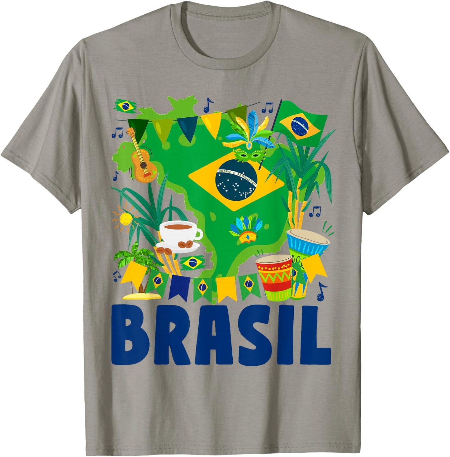 Brazil Flag - Outfit Idea - Brazilian Flag T-Shirt - T-Shirt | Sand