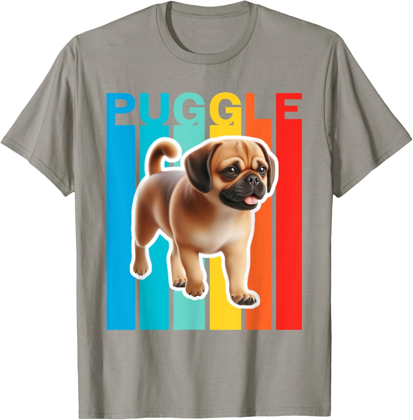 Colorful Puggle T-Shirt - T-Shirt | Sand