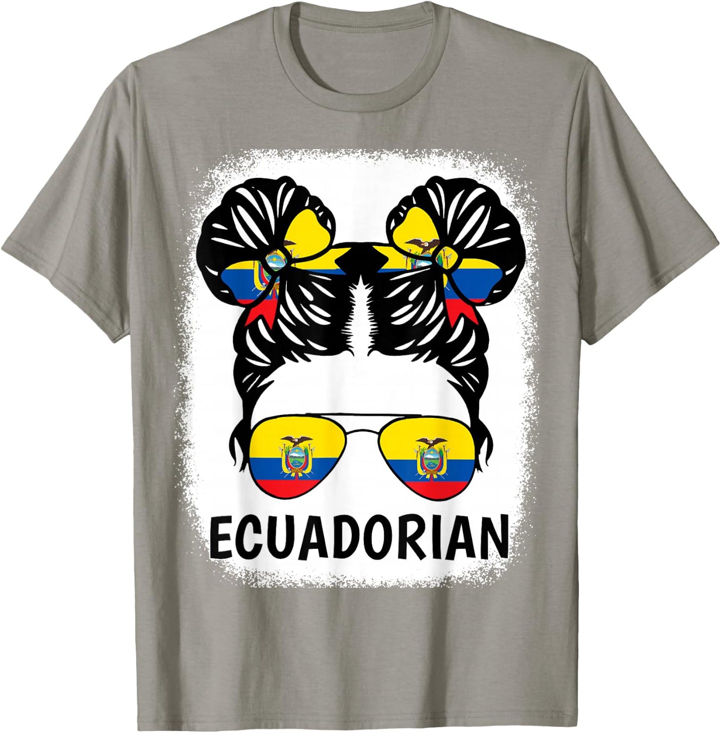 Ecuadorian Girl Ecuador Flag Hispanic Heritage Month Kids T-Shirt - T-Shirt | Sand