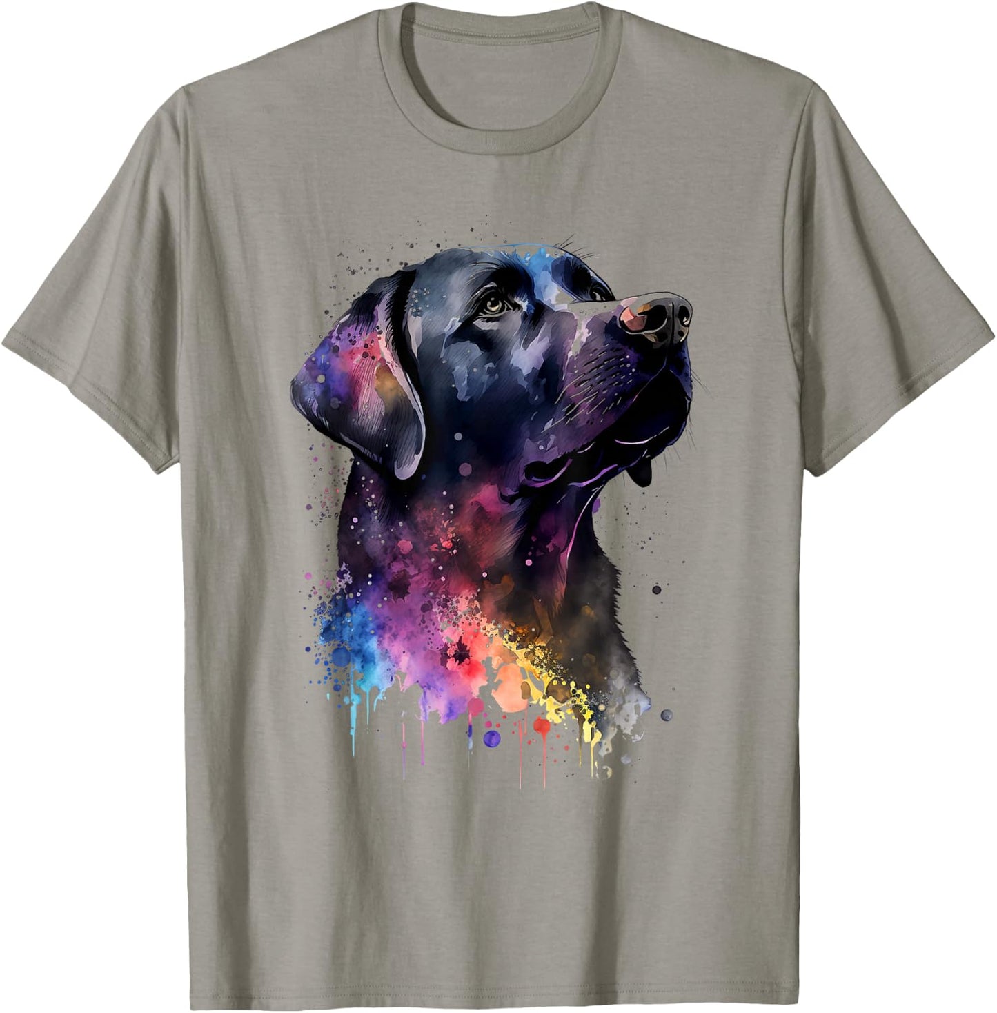 Black Labrador Dog T-Shirt - T-Shirt | Sand