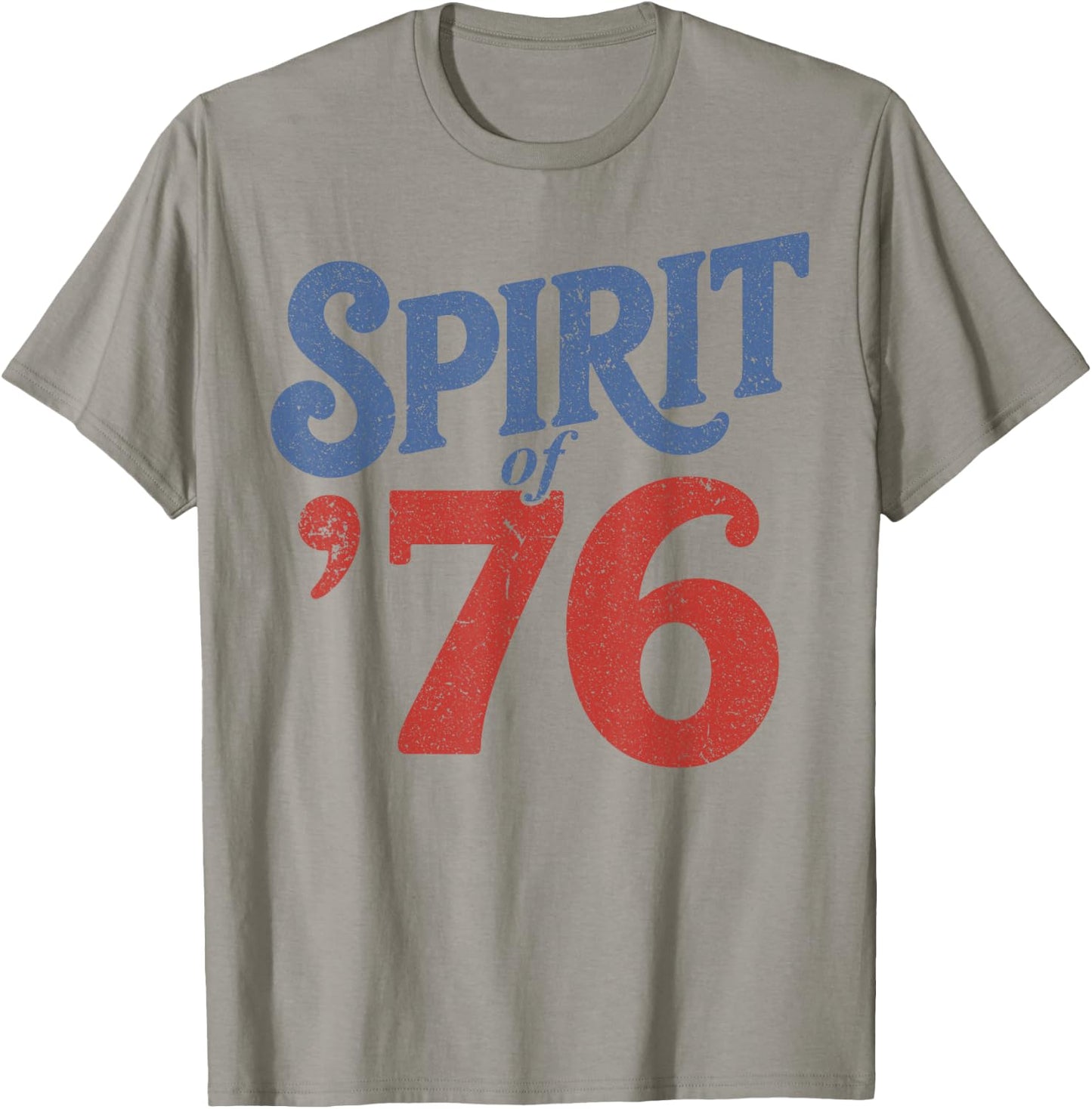 The Spirit 76 Vintage Retro 4th of July Independence Day T-Shirt - T-Shirt | Sand