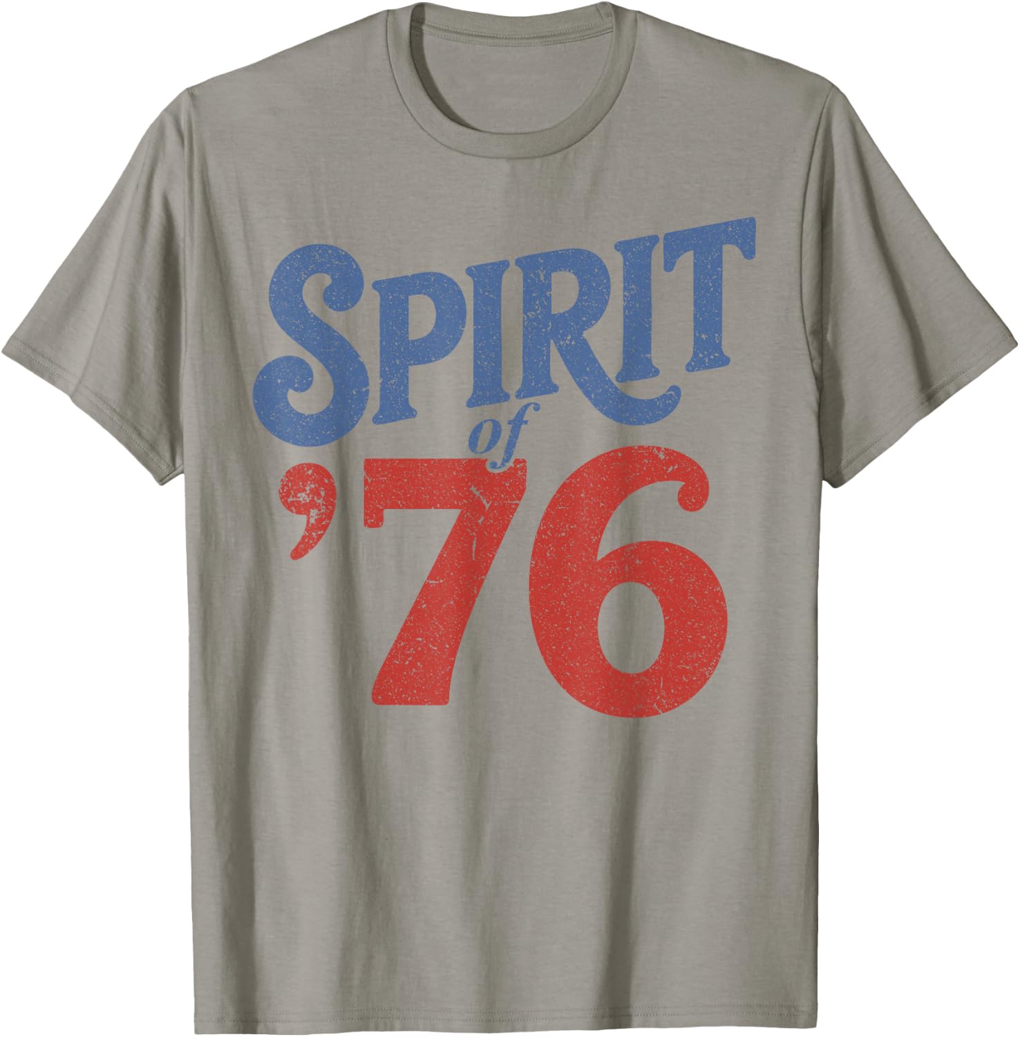 The Spirit 76 Vintage Retro 4th of July Independence Day T-Shirt - T-Shirt | Sand