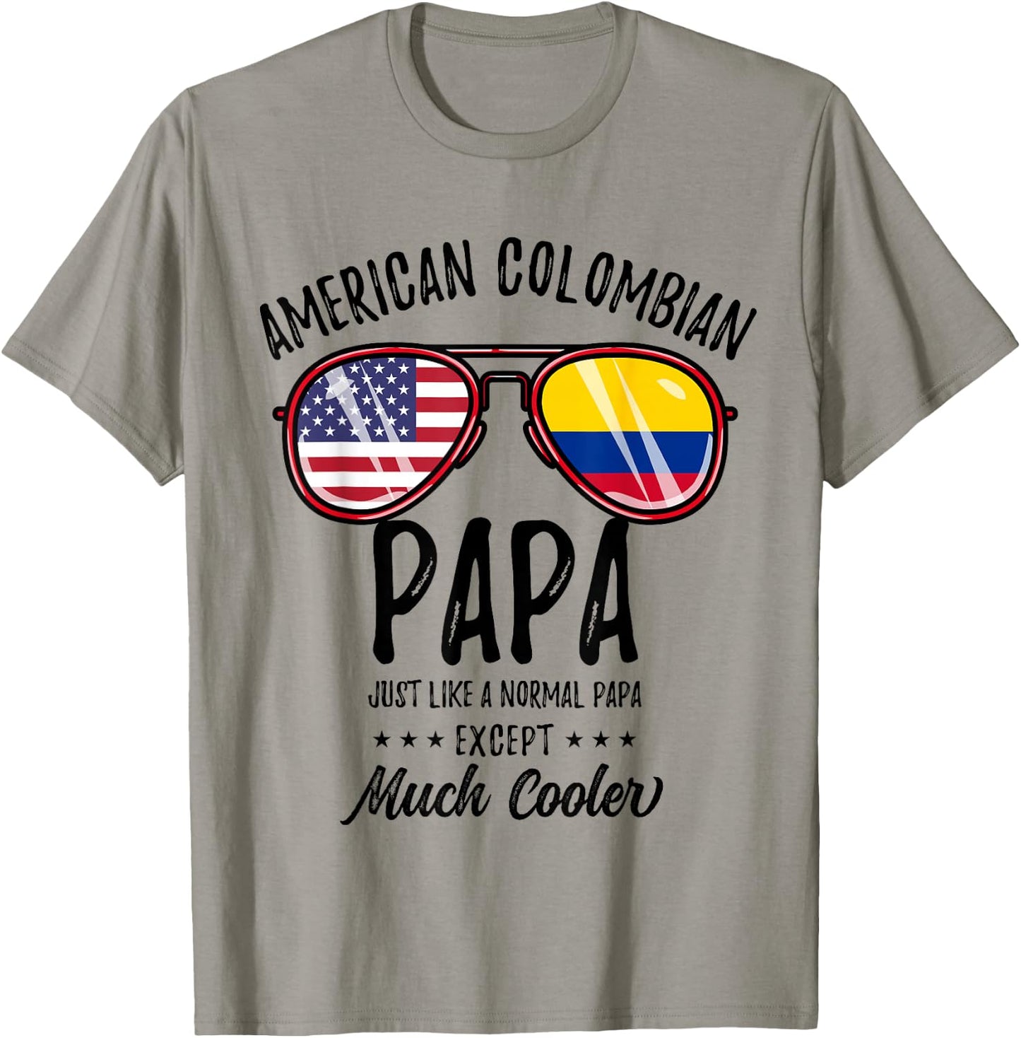 American Colombian Papa Colombian Fathers Day T-Shirt - T-Shirt | Sand