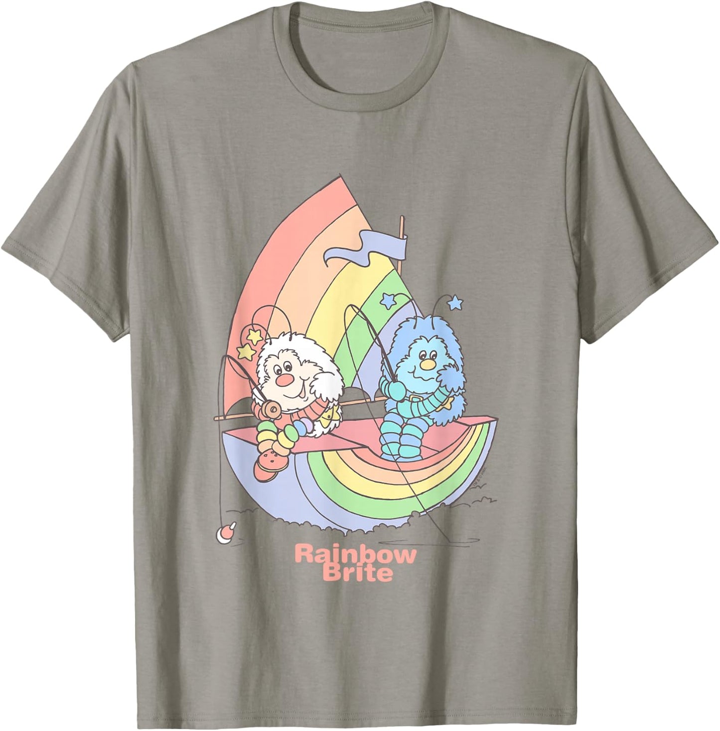Rainbow Brite Twink & Champ Rainbow Rowboat T-Shirt - T-Shirt | Sand