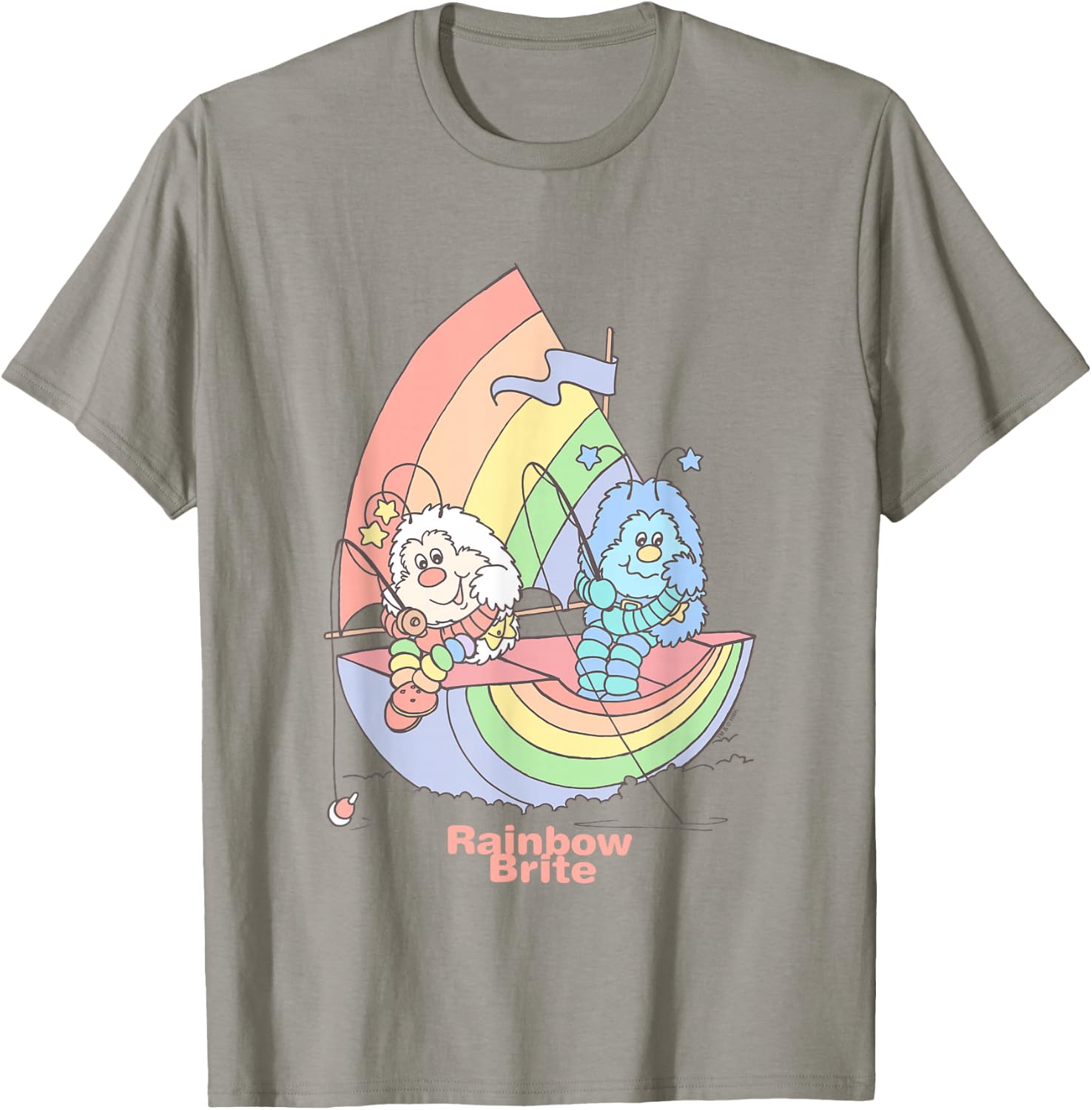 Rainbow Brite Twink & Champ Rainbow Rowboat T-Shirt - T-Shirt | Sand