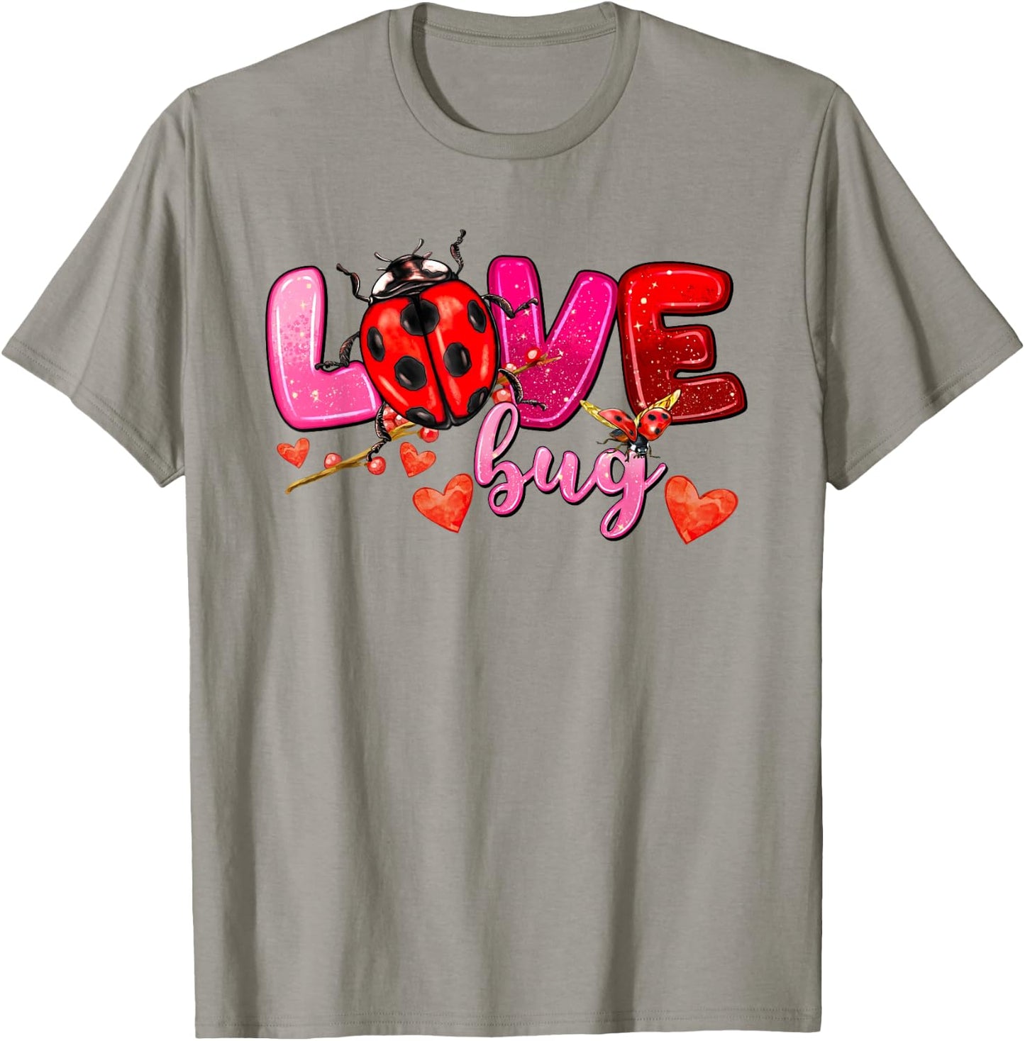 Love Bug Valentines for Loving Lady Bug T-Shirt - T-Shirt | Sand