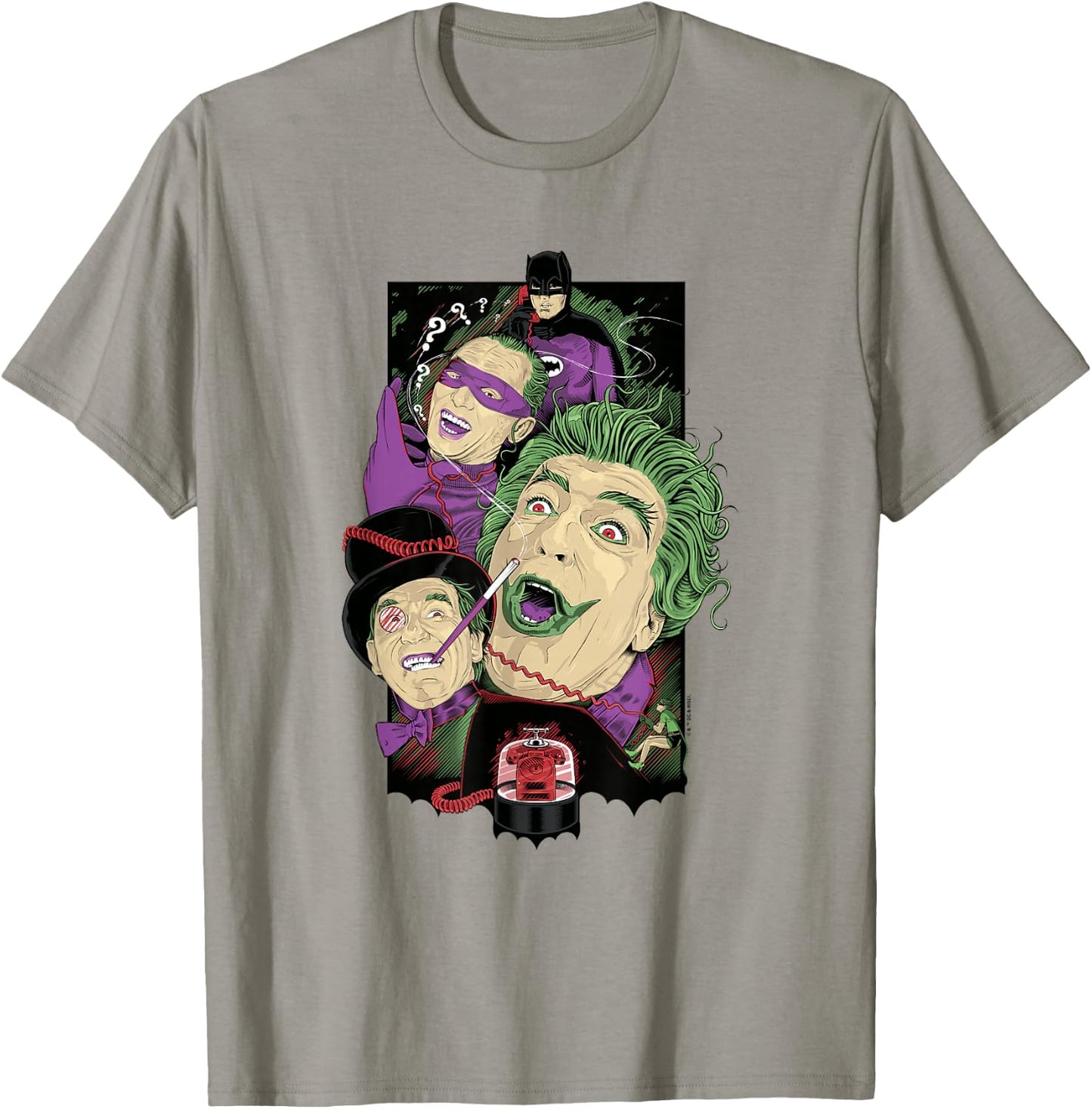 Batman Vintage Joker Penguin Riddler Triple Threat Villains T-Shirt - T-Shirt | Sand