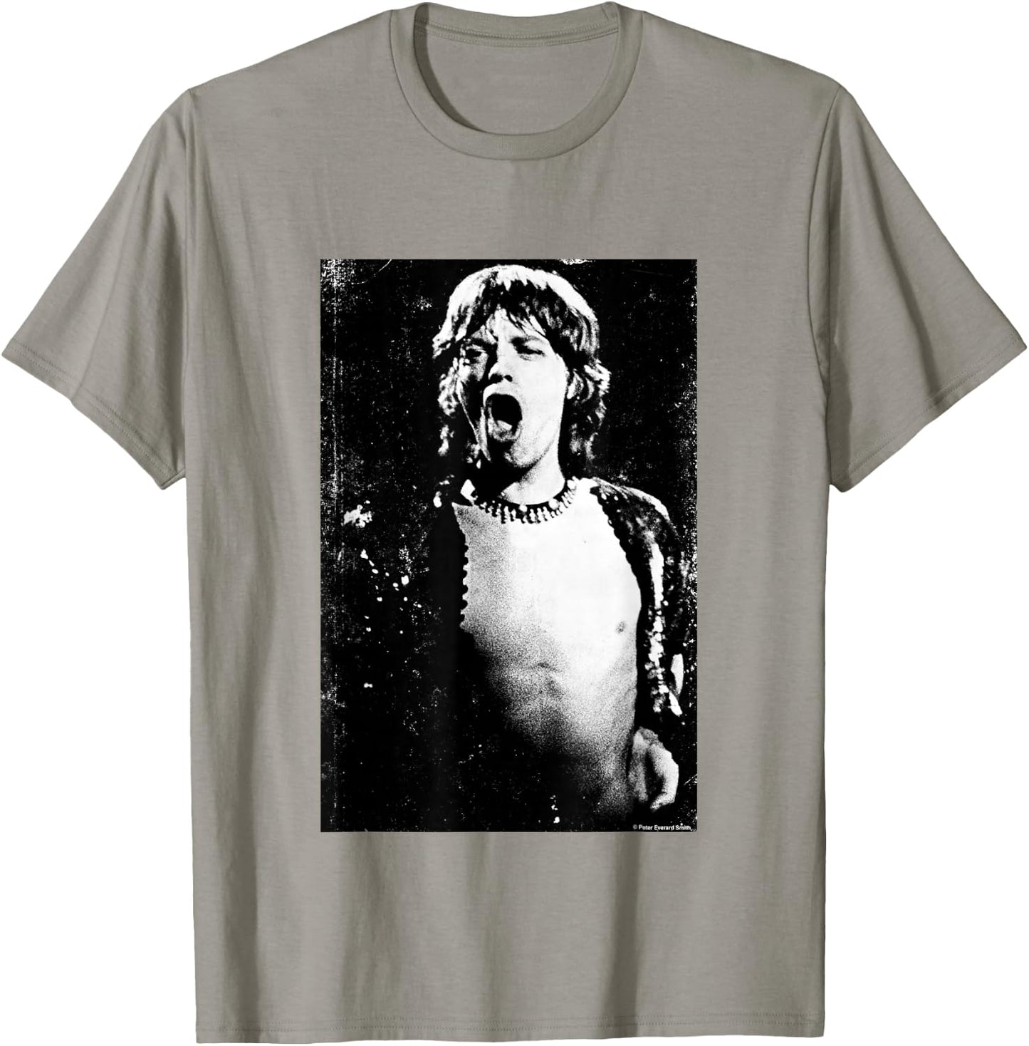 Mick Jagger Of The Rolling Stones Live 1971 By Everard Smith T-Shirt - T-Shirt | Sand