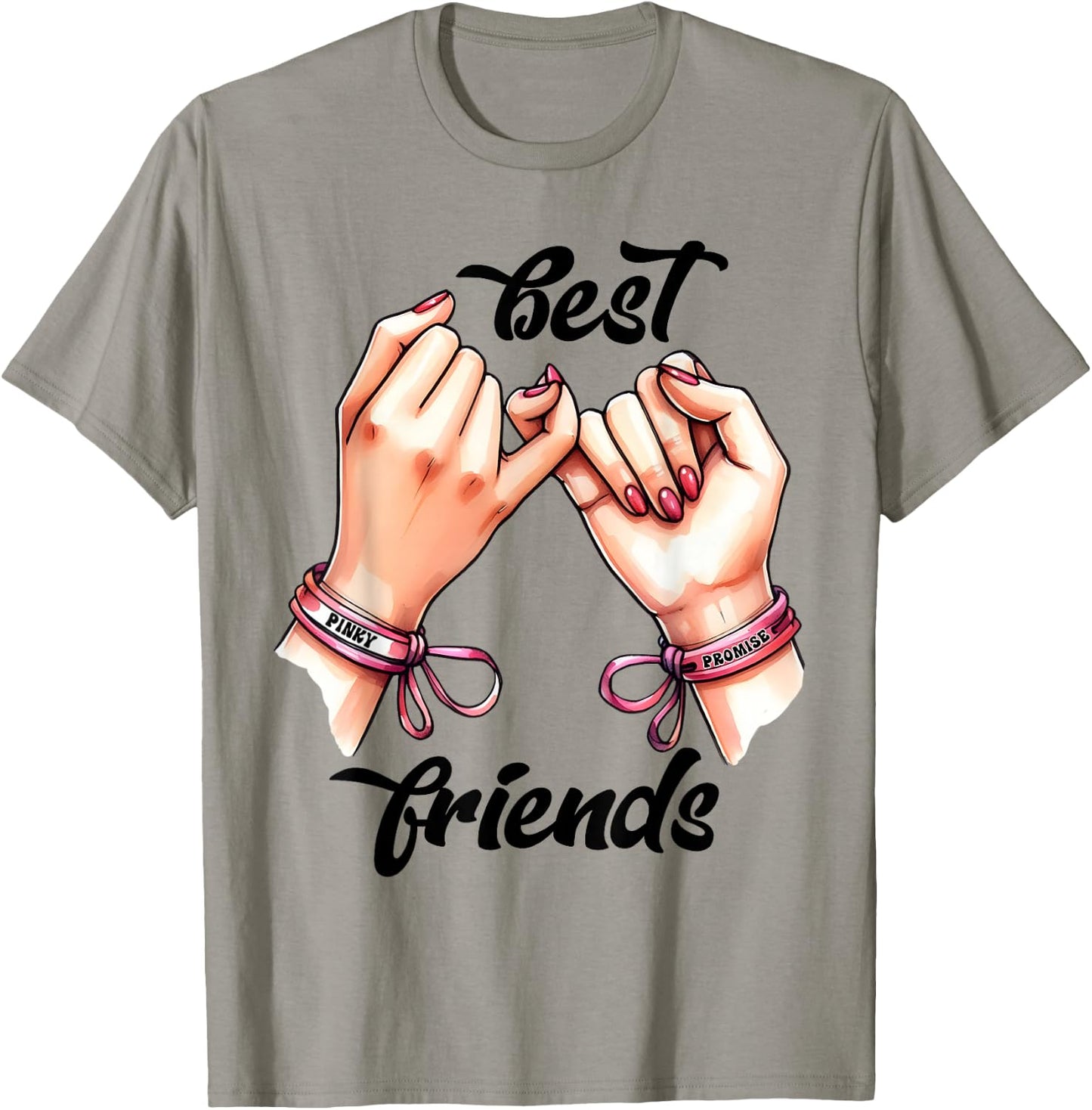 BFF Spirit Week Girls Best Friends Matching, white, S T-Shirt - T-Shirt | Sand