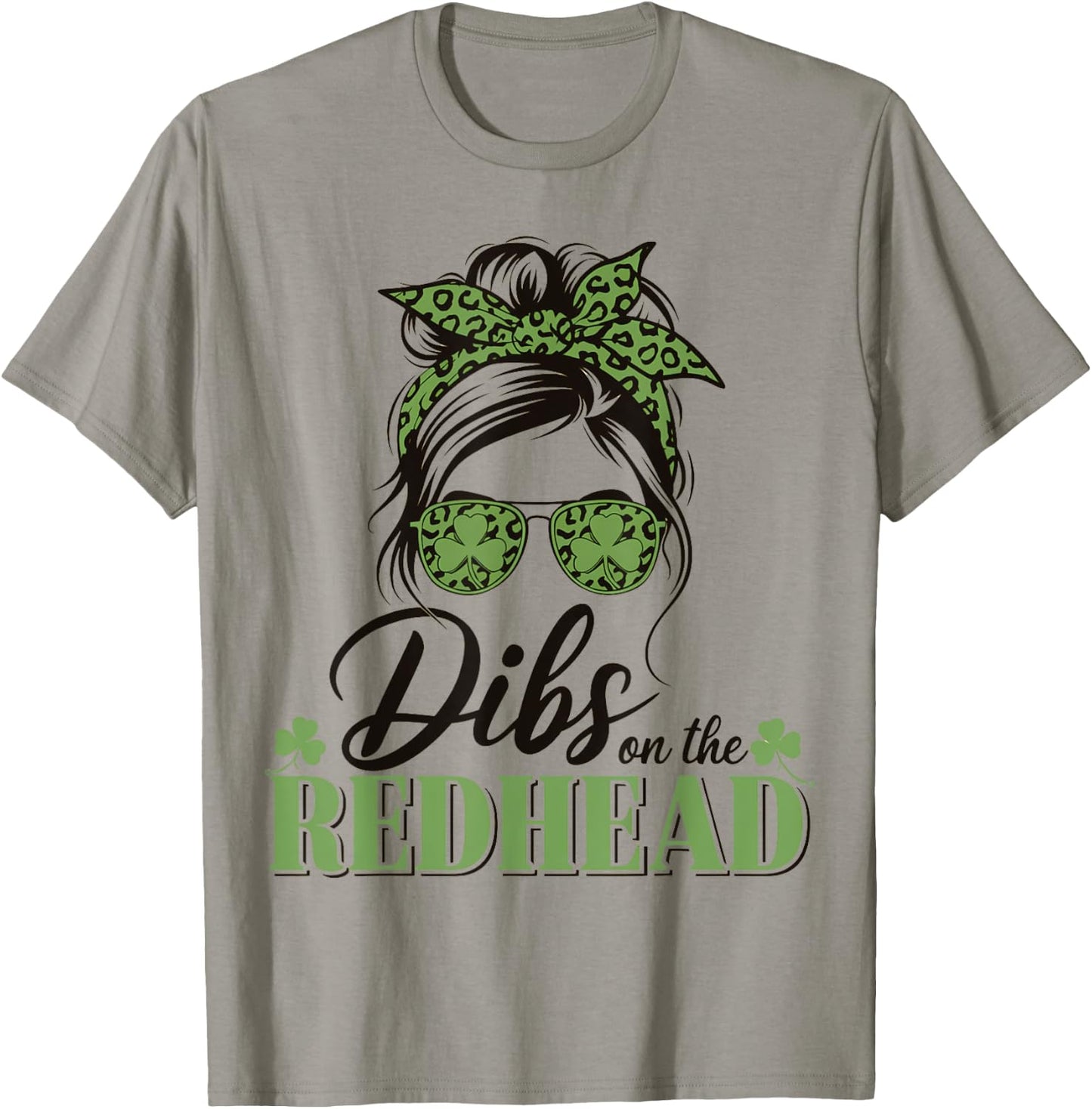 Dibs on the Redhead Funny St Patricks Day Women Girls T-Shirt - T-Shirt | Sand