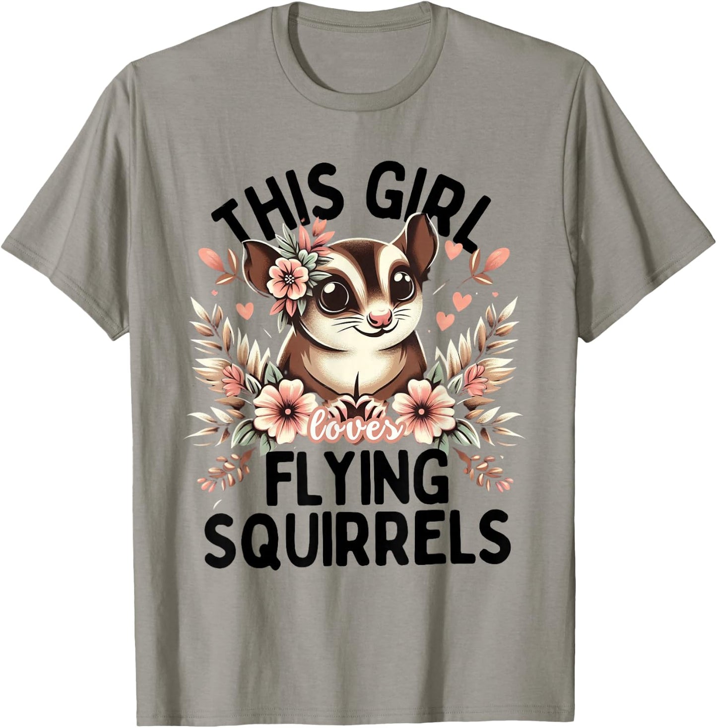 Funny Flying Squirrel Shirt Animal Lover Flying Squirrels T-Shirt - T-Shirt | Sand