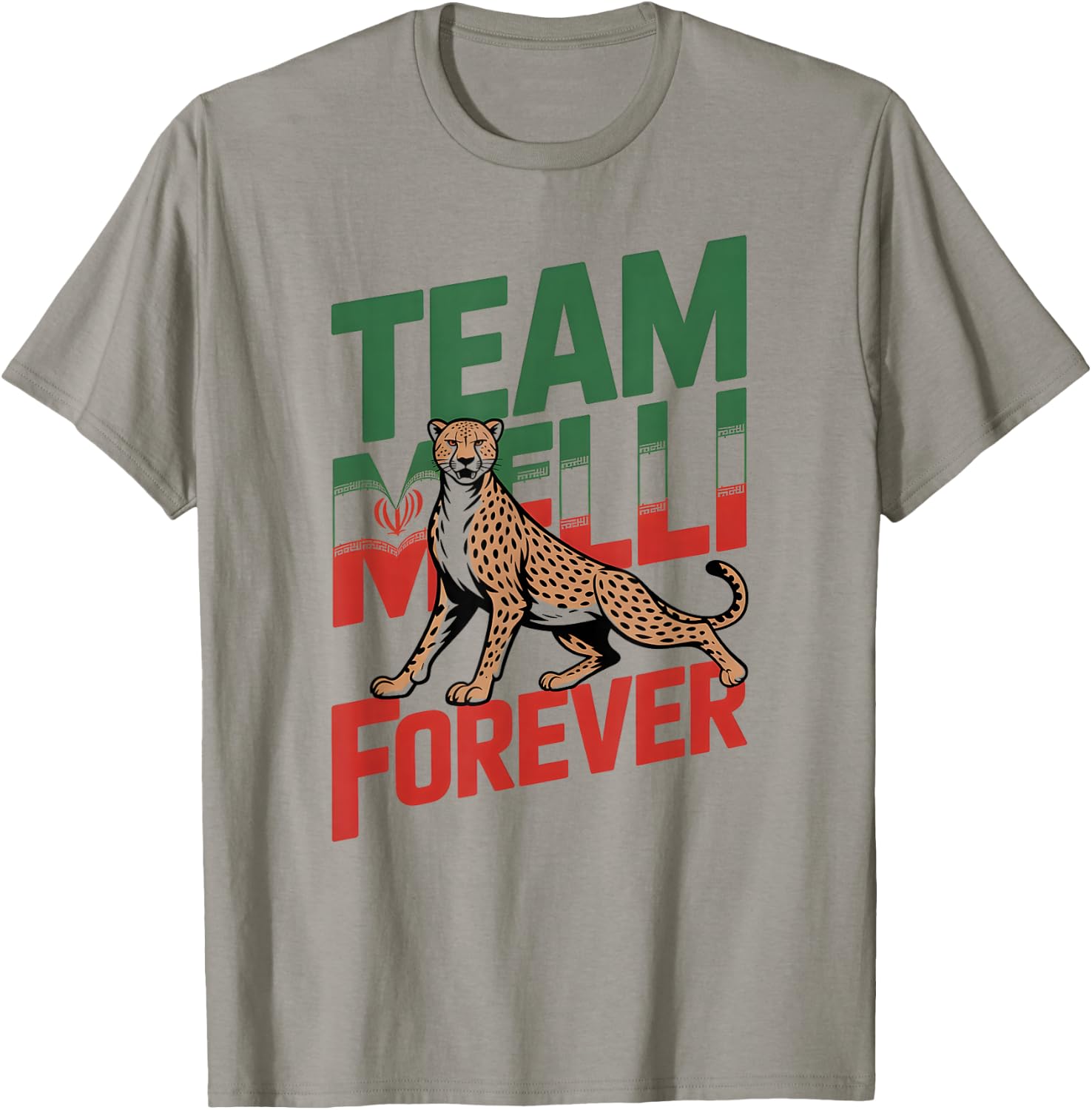 Proud Cheer Iran Team Melli Forever Country Favorite Flag T-Shirt - T-Shirt | Sand