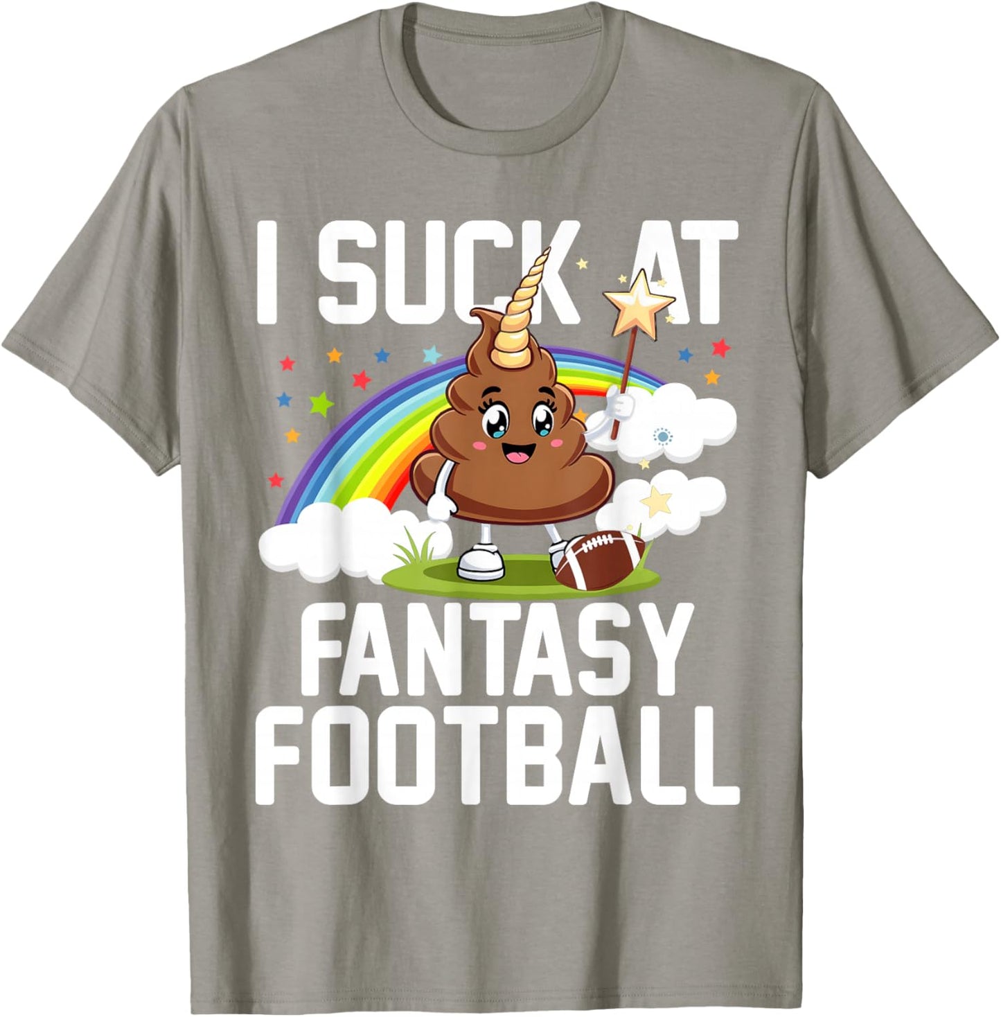 I Suck at Fantasy Football Last Place Fantasy Football Loose , pink T-Shirt - T-Shirt | Sand