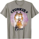 Yorkie Dog Mom Yorkshire Terrier Dad Kawaii Doodles T-Shirt - T-Shirt | Sand