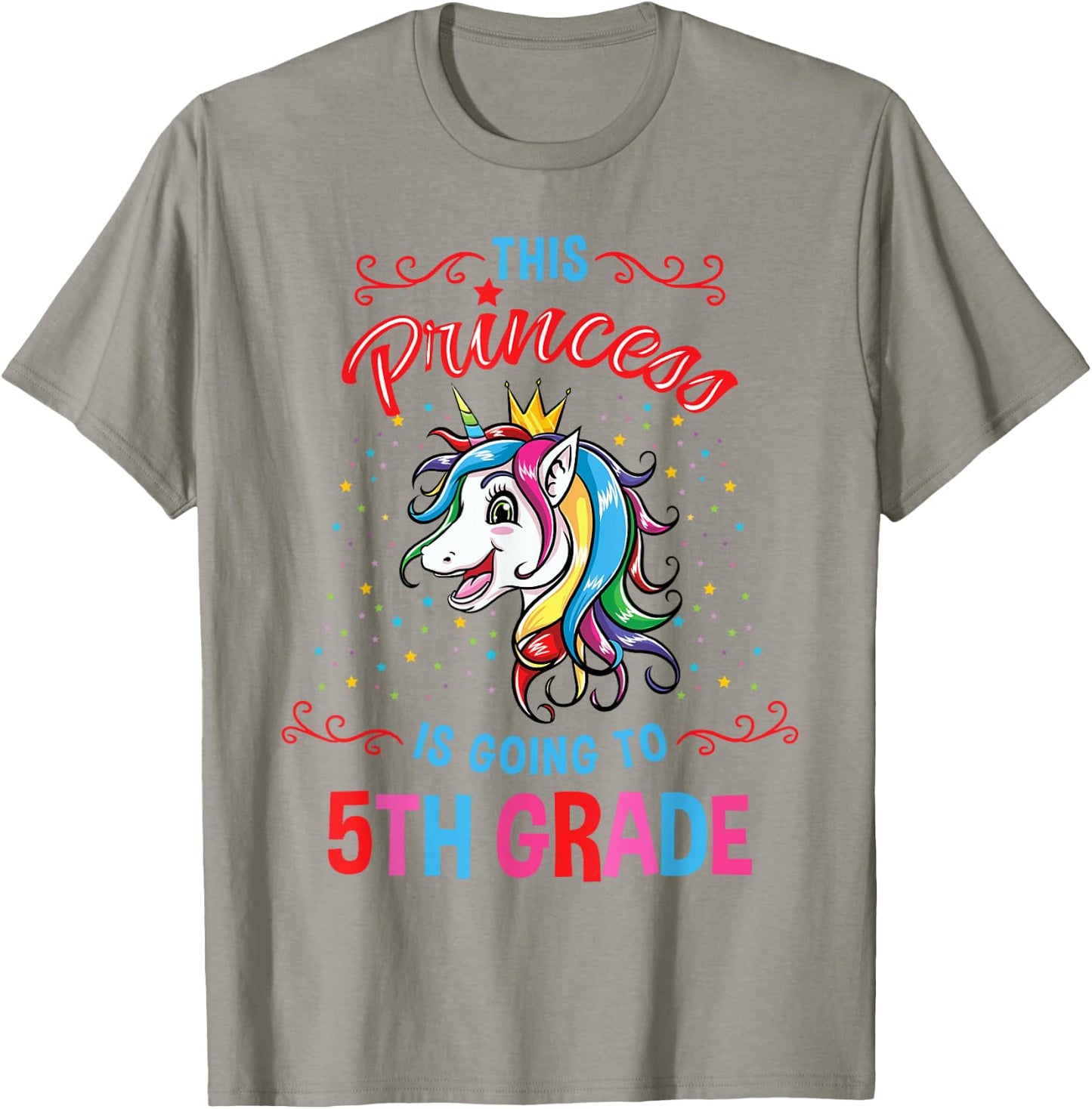This Princess is Going to 5th Grade Back to School Girl T-Shirt - T-Shirt | Sand