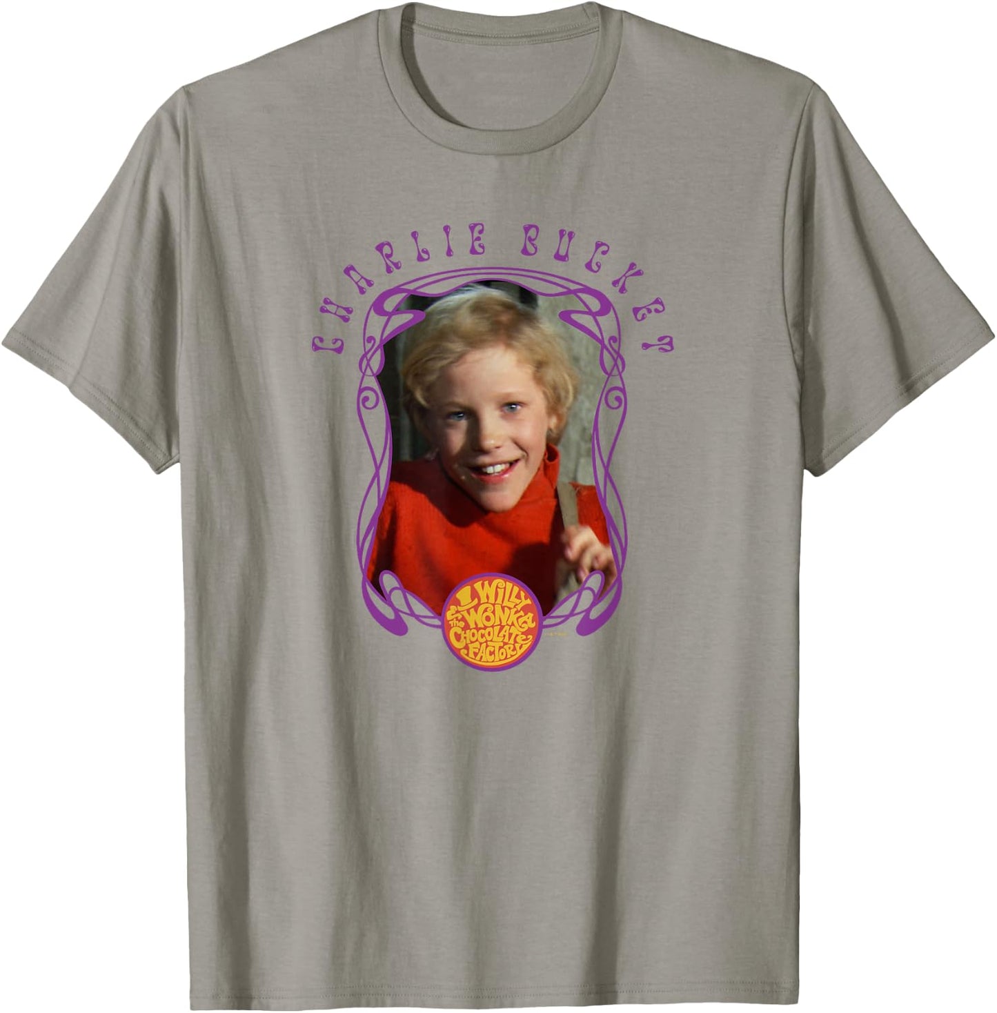 Willy Wonka And The Chocolate Factory Charlie Bucket Frame T-Shirt - T-Shirt | Sand