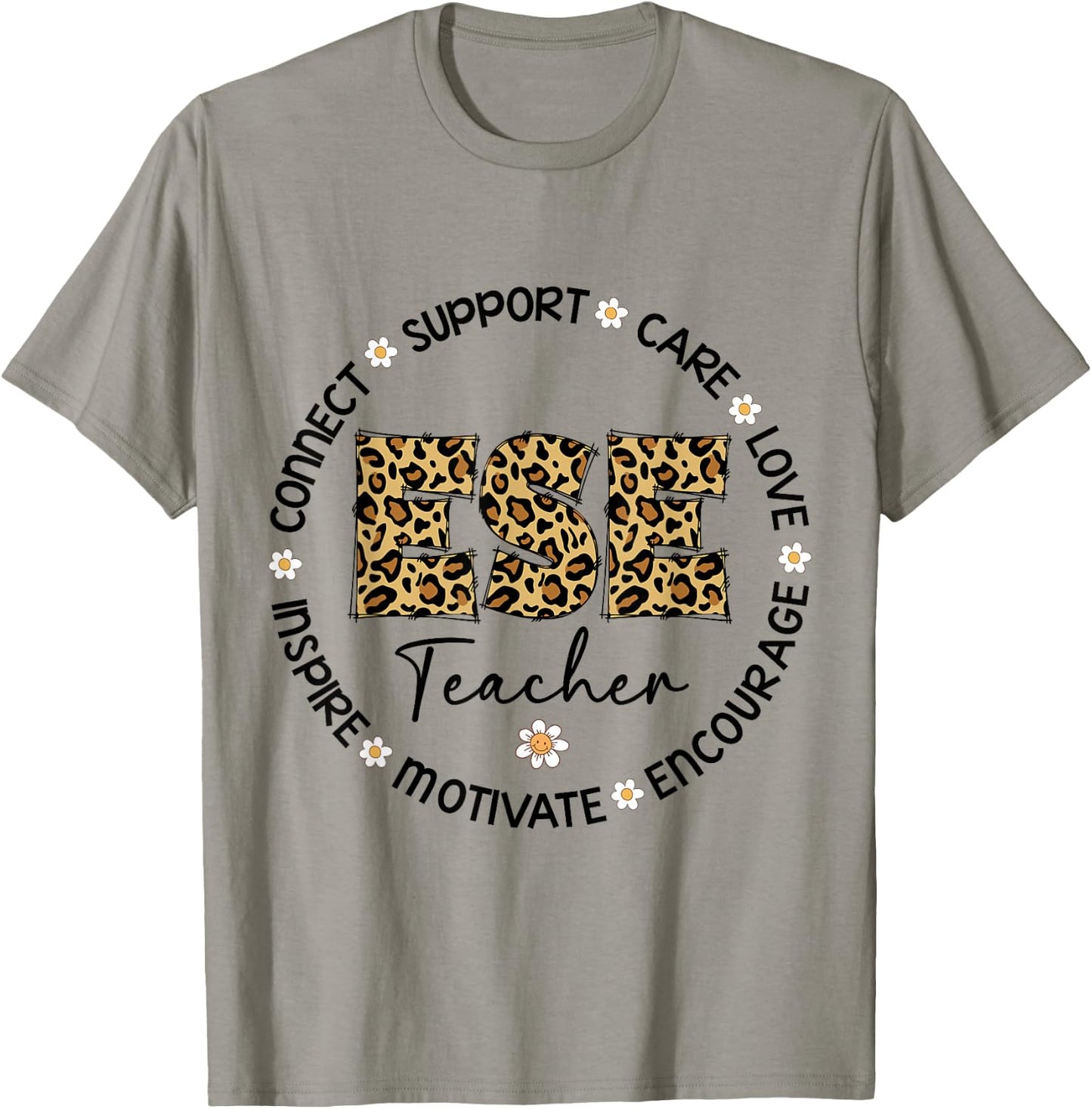 Leopard ESE Teacher Appreciation Week back to school T-Shirt - T-Shirt | Sand