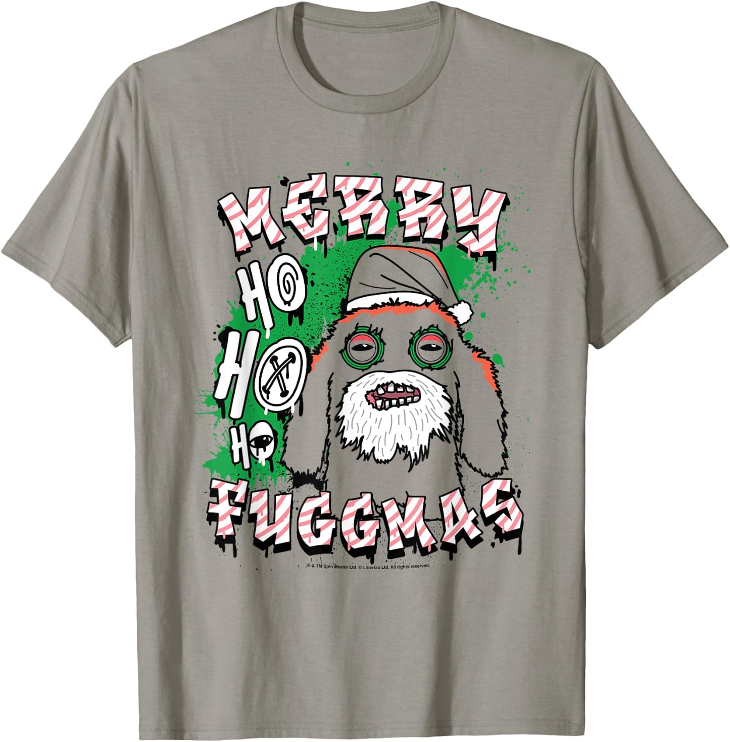 Fuggler Christmas Ho Ho Ho Merry Fuggmas Festive Fugg T-Shirt - T-Shirt | Sand