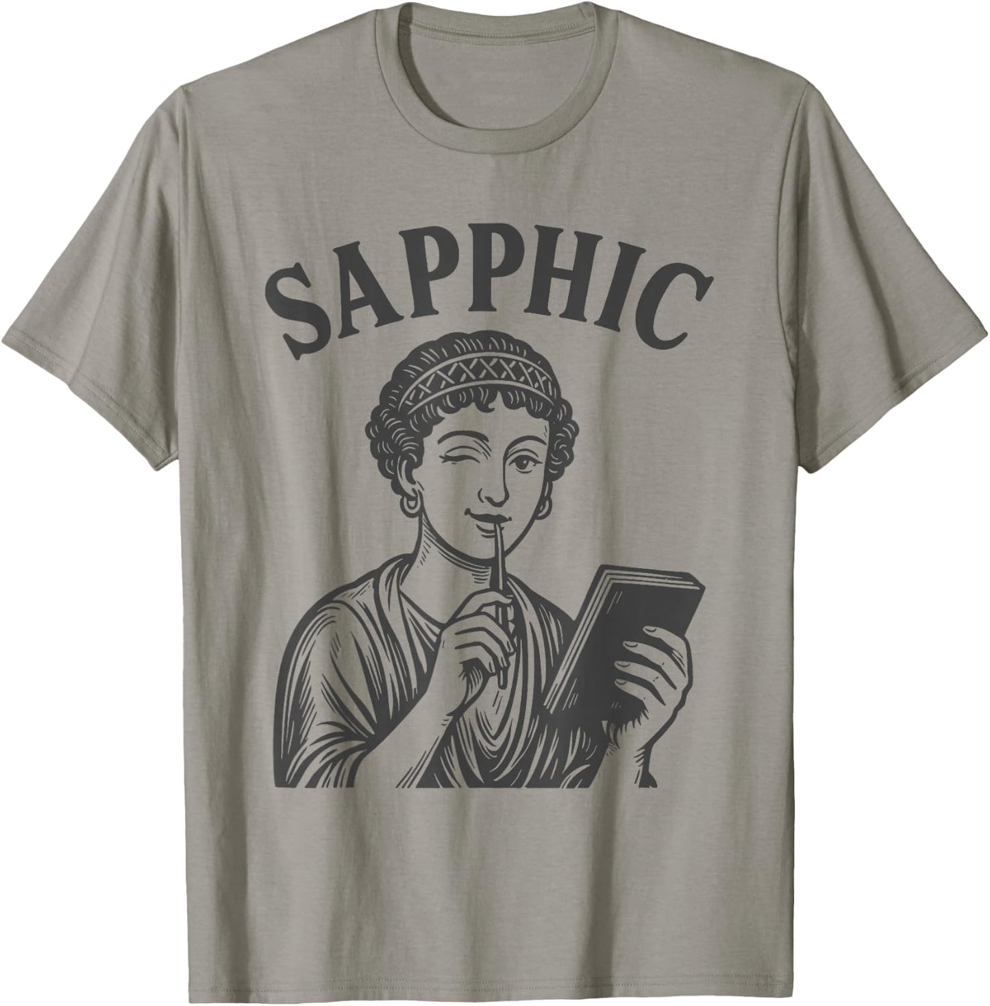 Lesbian Sapphic Poet Retro Sappho T-Shirt - T-Shirt | Sand