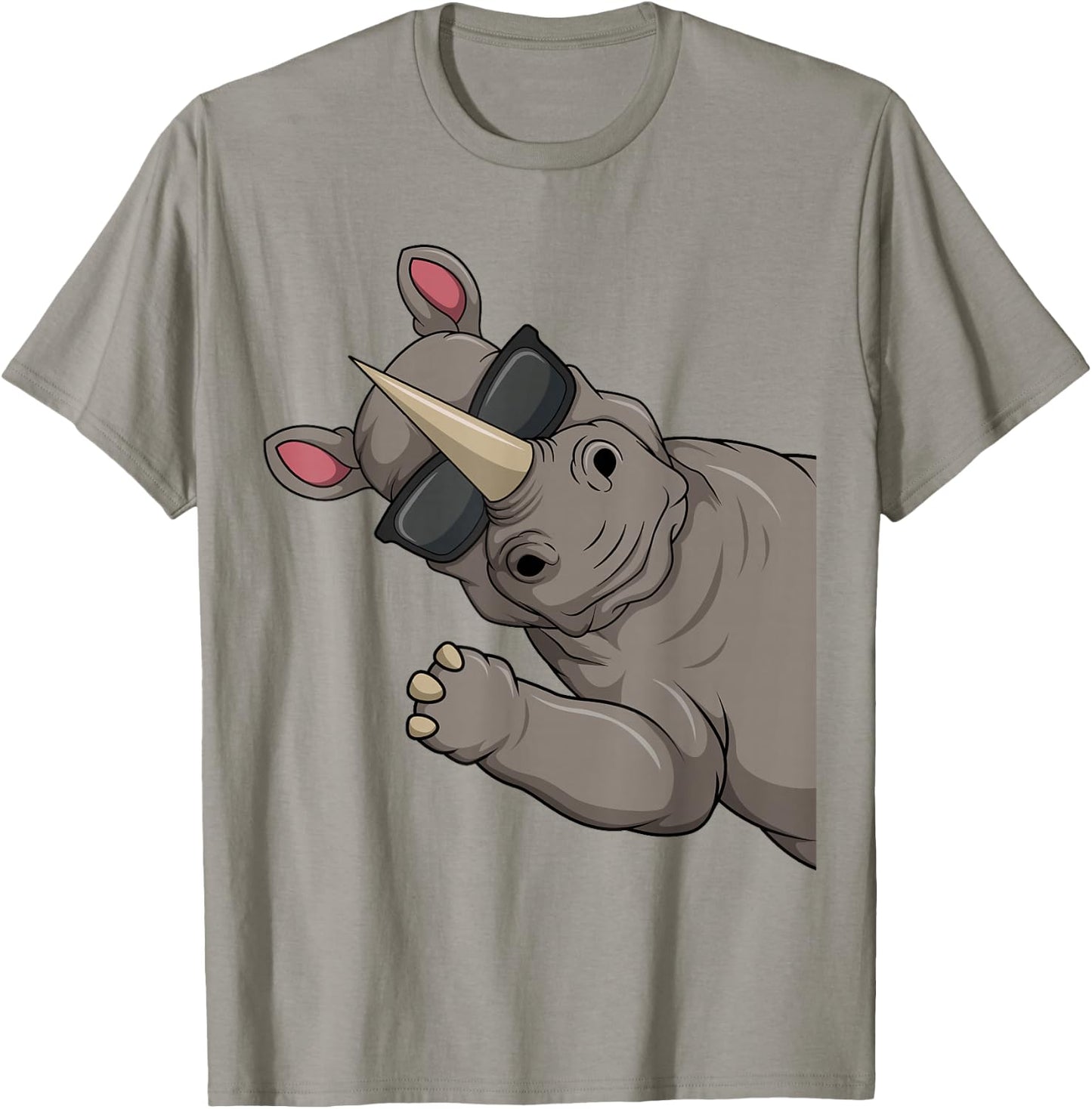 Rhino Children's Boys' Women's , White T-Shirt - T-Shirt | Sand