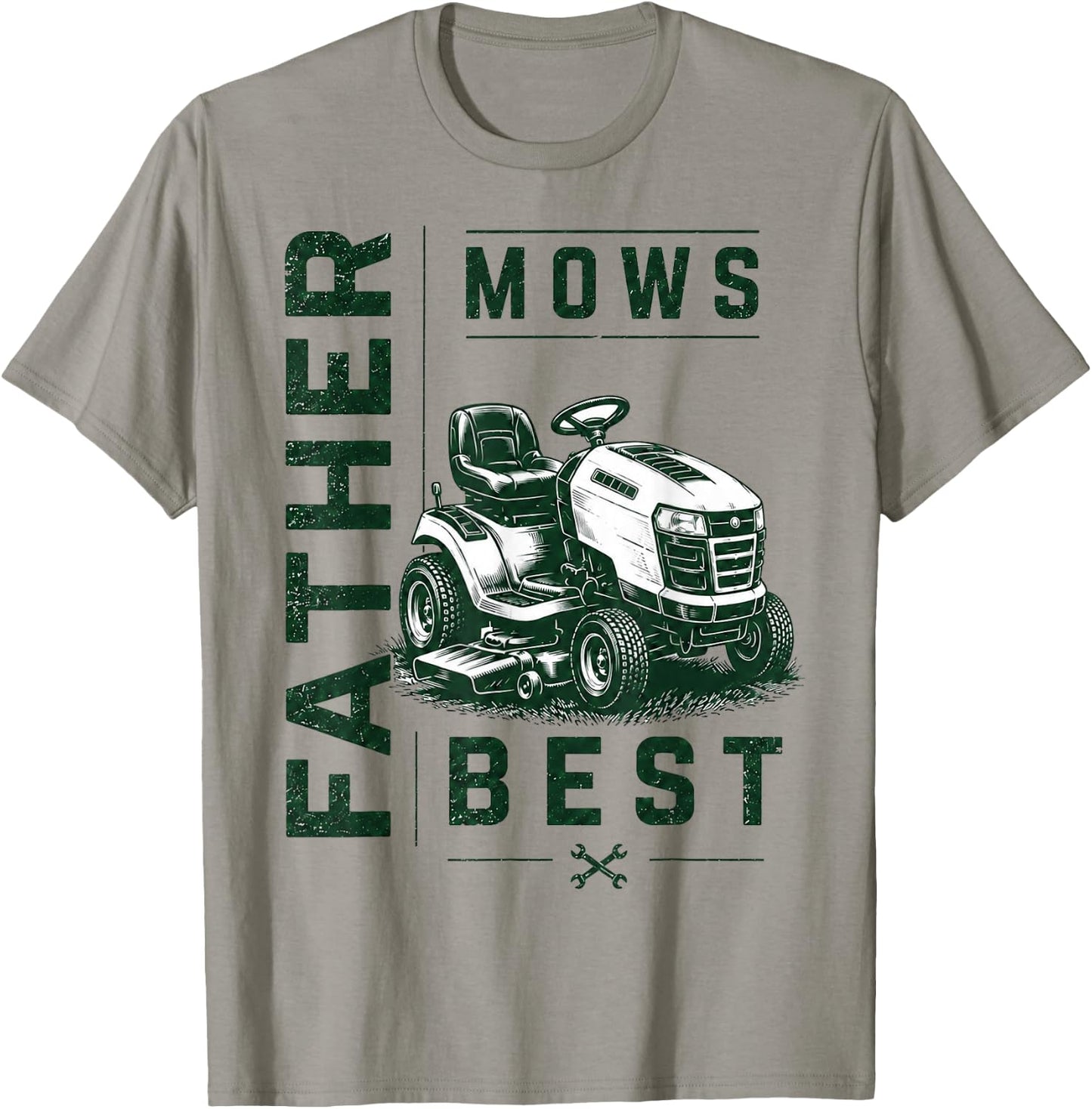 Funny Father Mows Best Fathers Day T-Shirt - T-Shirt | Sand