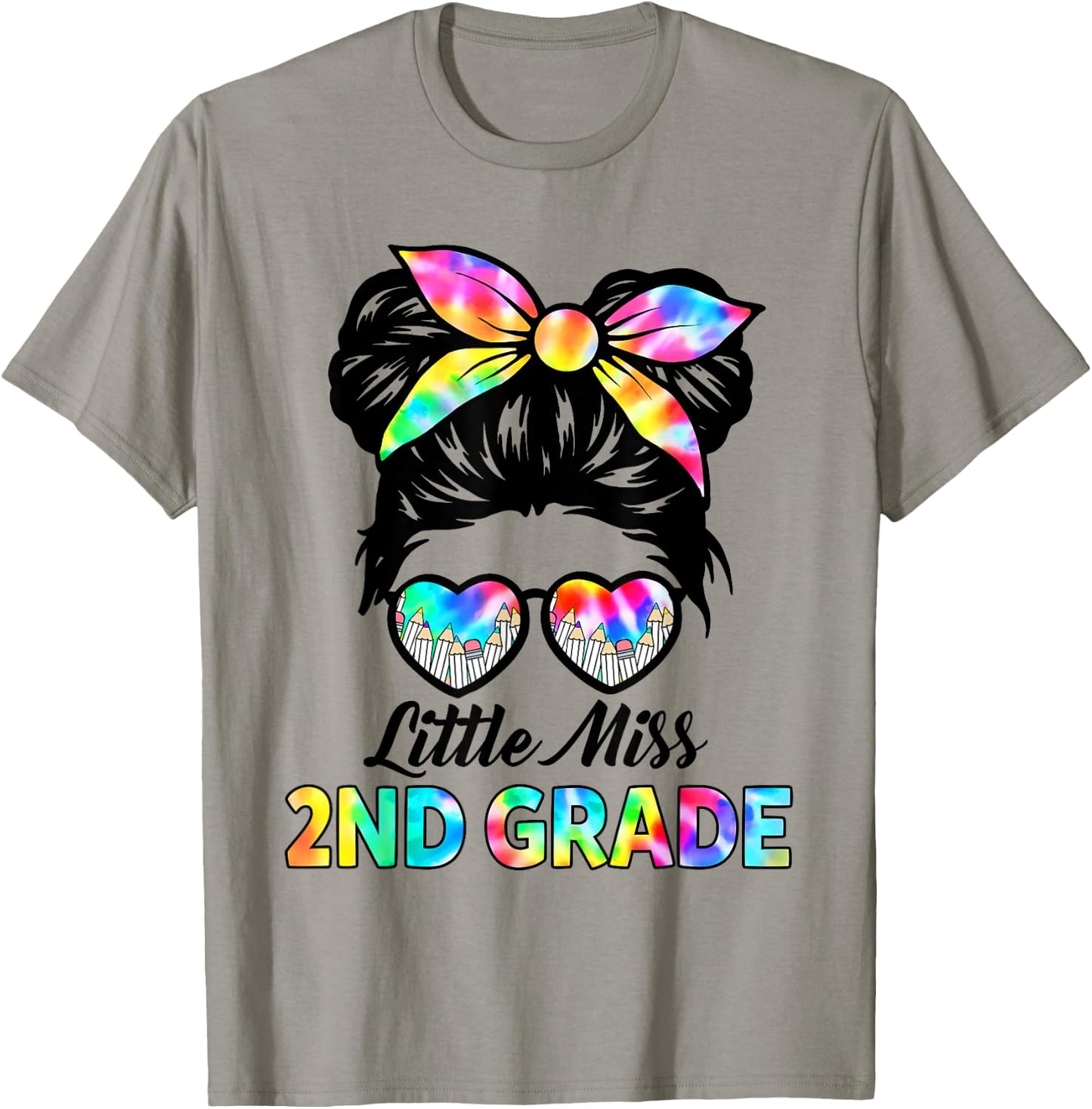 Little Miss 2nd Grade Back To School Second Grade Girls Kids T-Shirt - T-Shirt | Sand