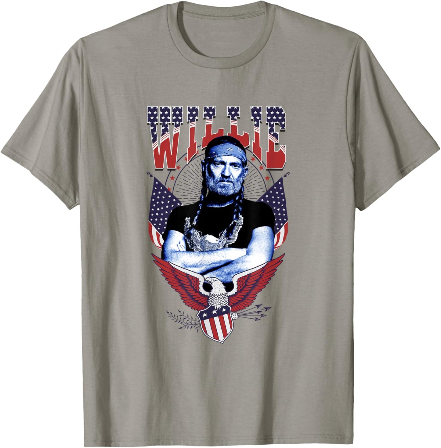 Offizielles Willie Nelson Eagle T-Shirt - T-Shirt | Sand