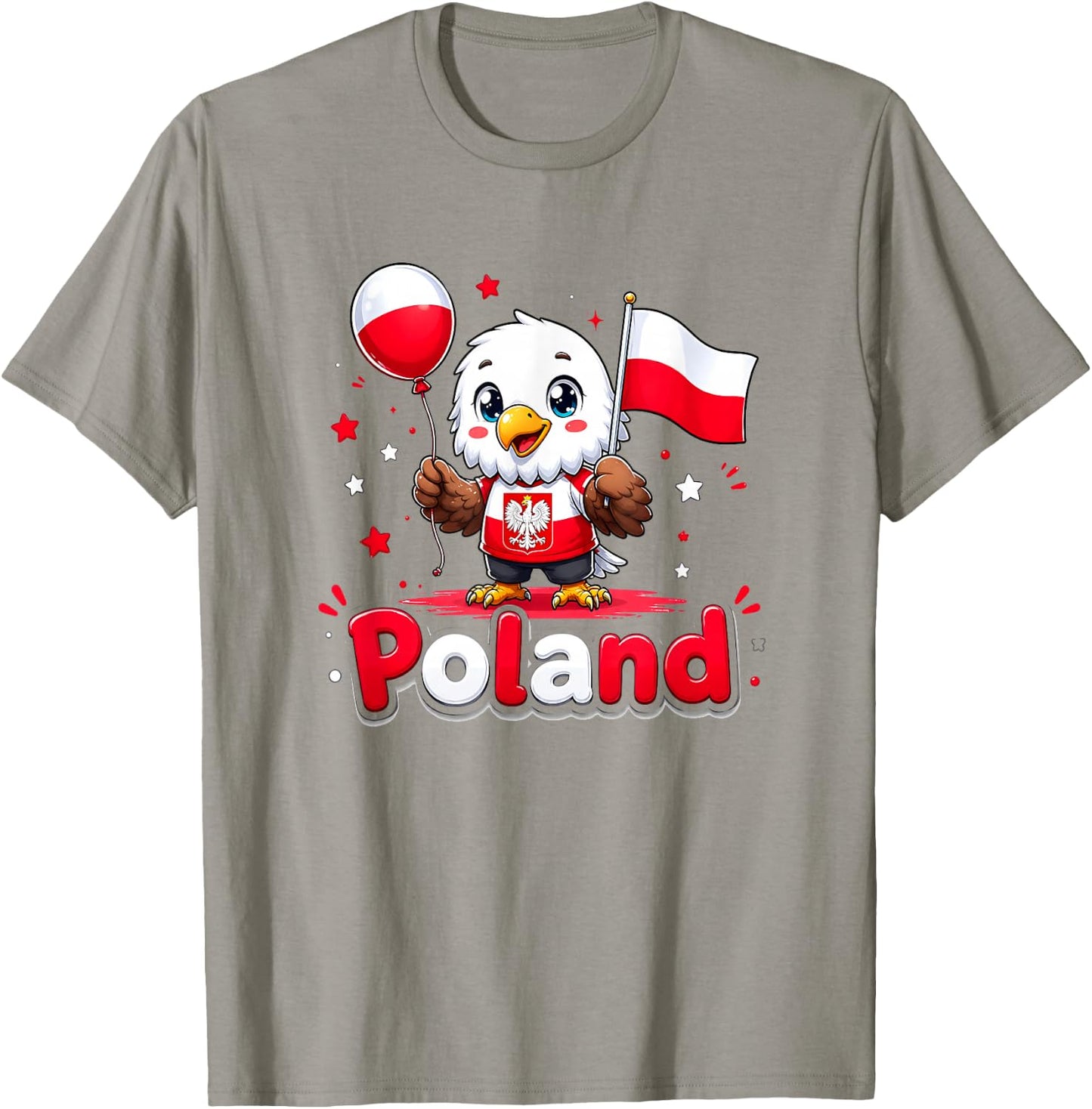 Polen Kinder, Polnische Kleidung, Polen Shirt für Mädchen T-Shirt - T-Shirt | Sand
