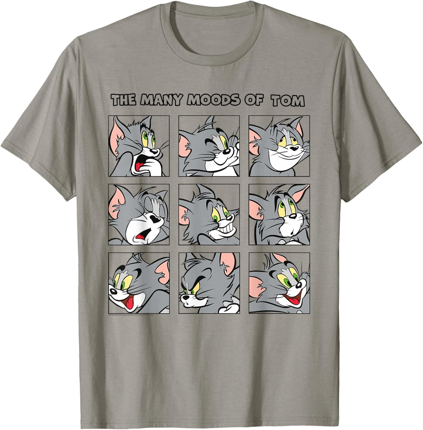Tom & Jerry Many Moods Of Tom , gray T-Shirt - T-Shirt | Sand