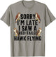 Red Tailed Hawk Chickenhawk Harlan's Hawk Buteo Jamaicensis T-Shirt - T-Shirt | Sand